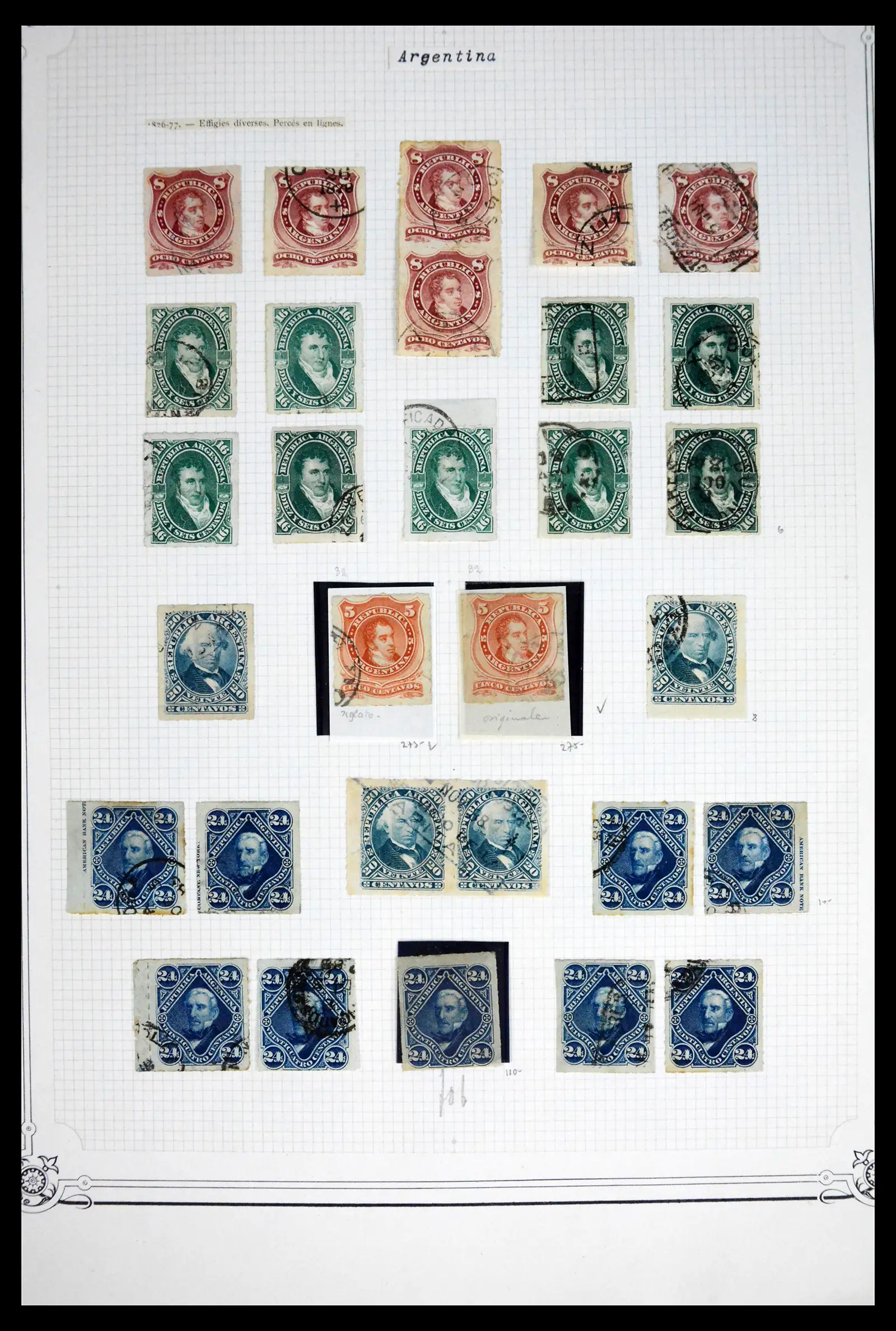 41655 0014 - Stamp collection 41655 Argentina classics 1858-1910.