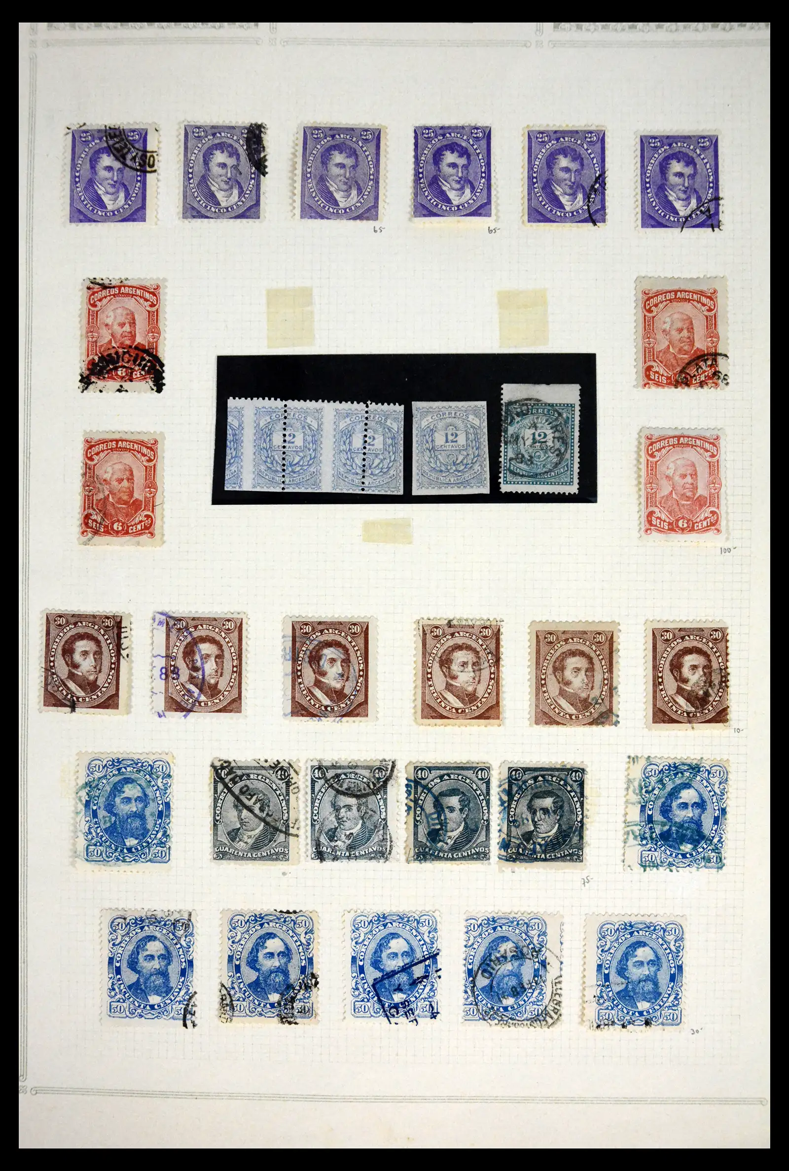 41655 0018 - Stamp collection 41655 Argentina classics 1858-1910.