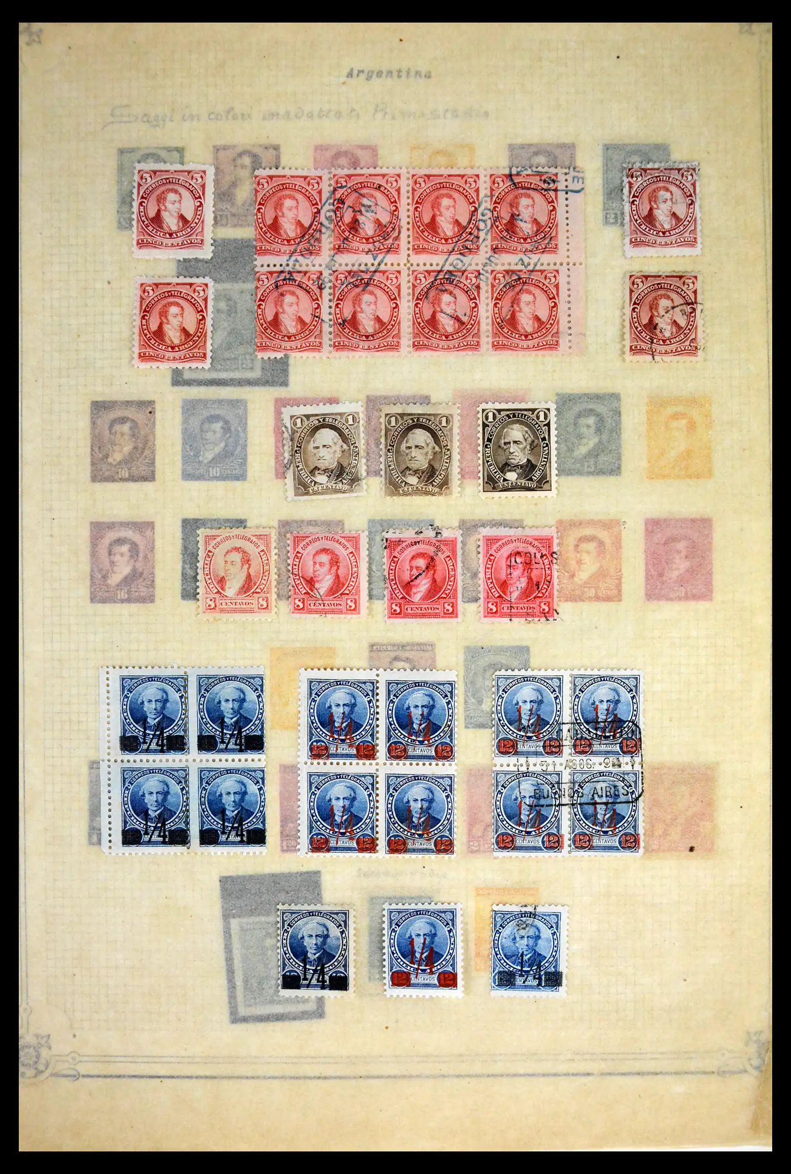 41655 0022 - Stamp collection 41655 Argentina classics 1858-1910.