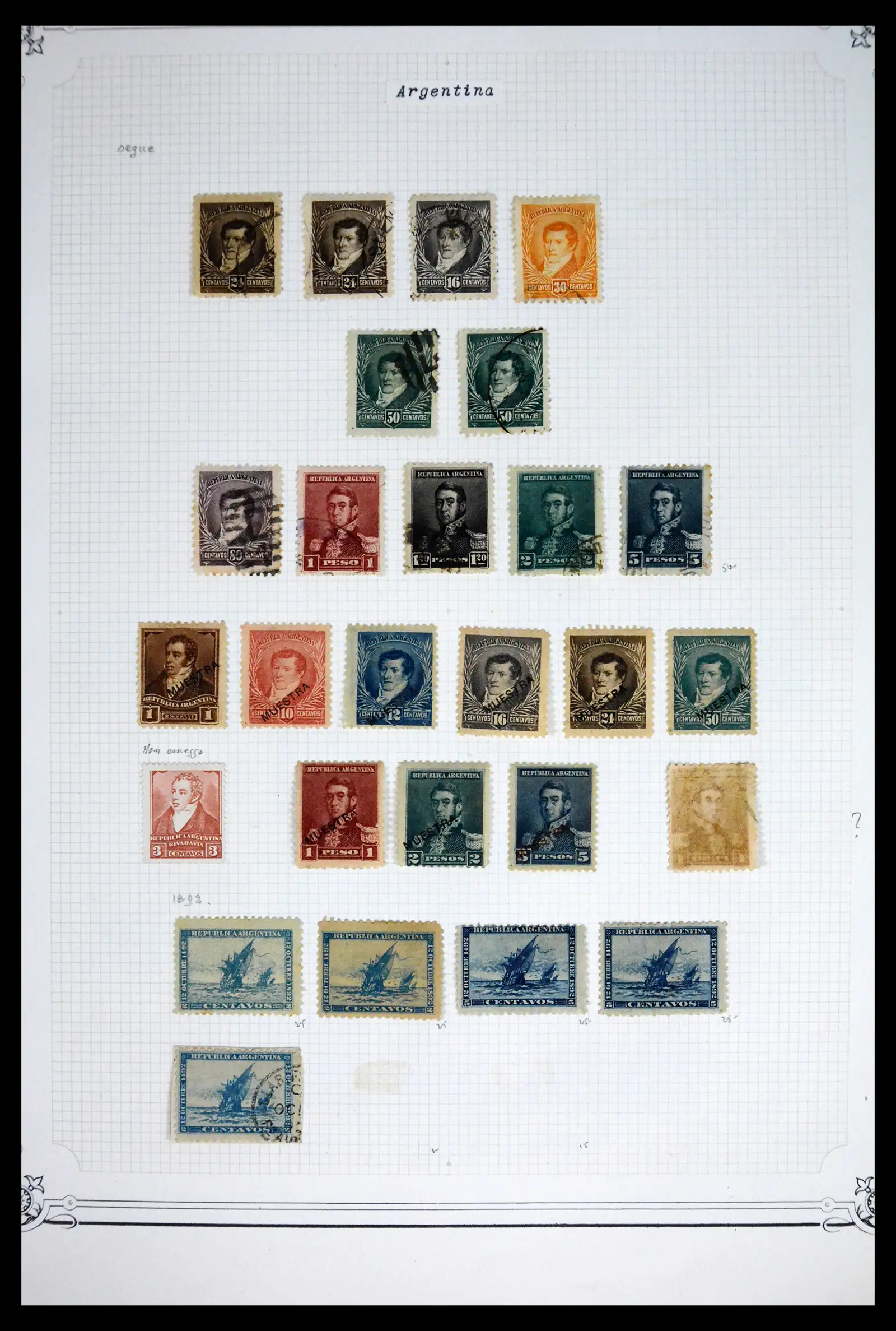 41655 0025 - Stamp collection 41655 Argentina classics 1858-1910.