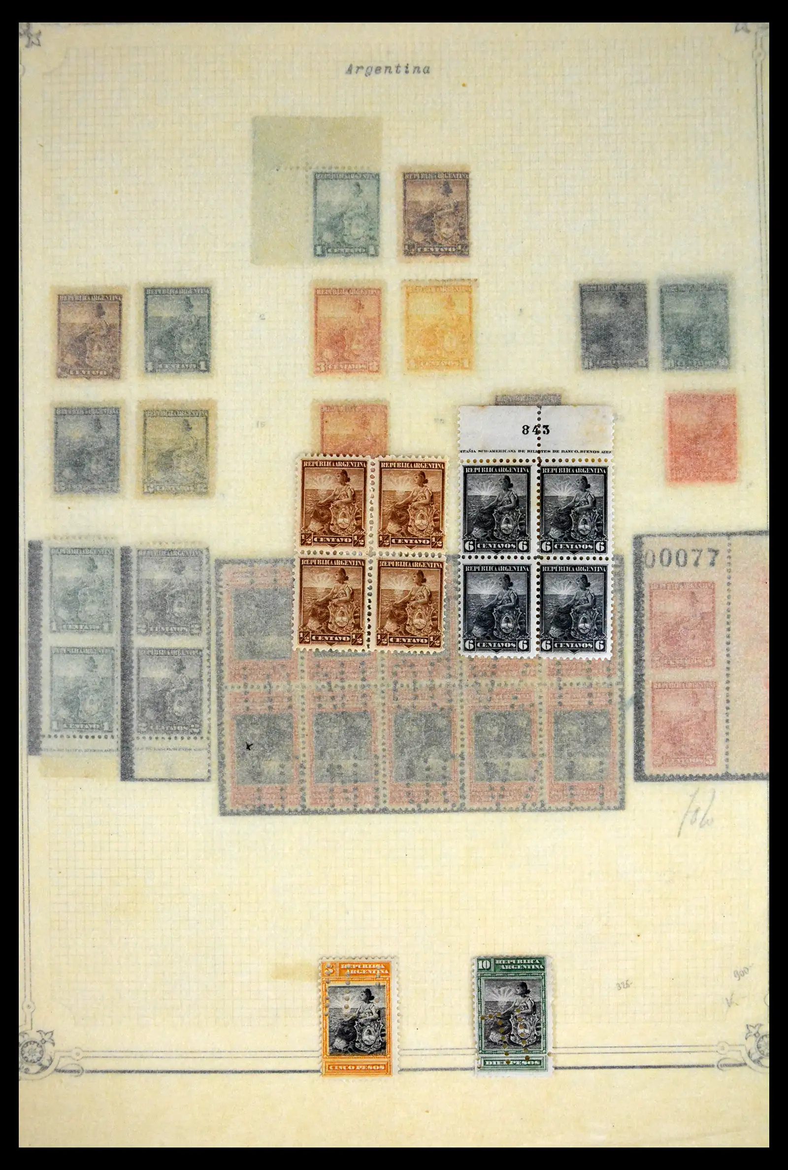 41655 0027 - Stamp collection 41655 Argentina classics 1858-1910.