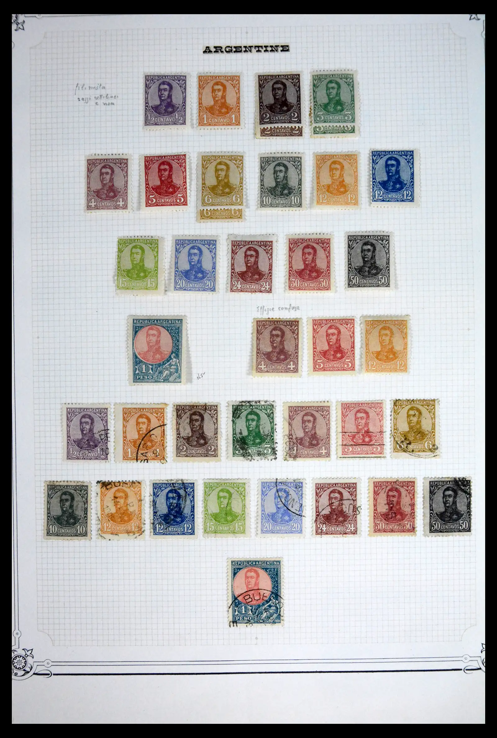 41655 0031 - Stamp collection 41655 Argentina classics 1858-1910.