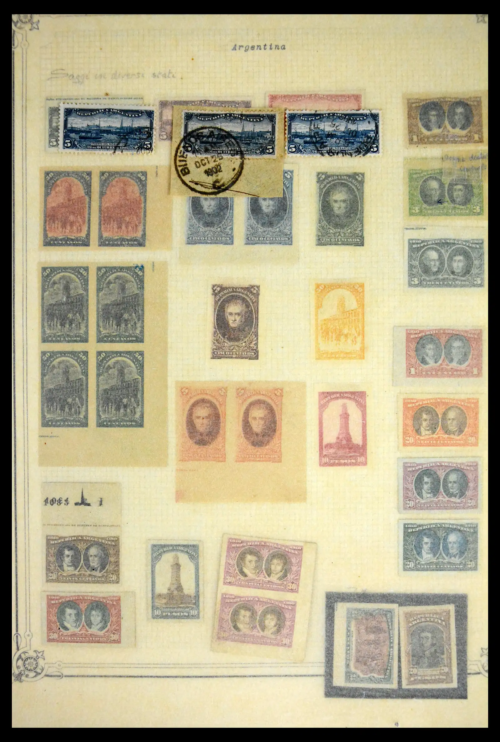 41655 0032 - Stamp collection 41655 Argentina classics 1858-1910.