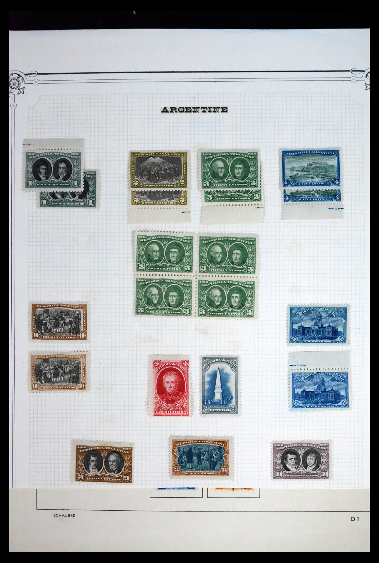 41655 0035 - Stamp collection 41655 Argentina classics 1858-1910.