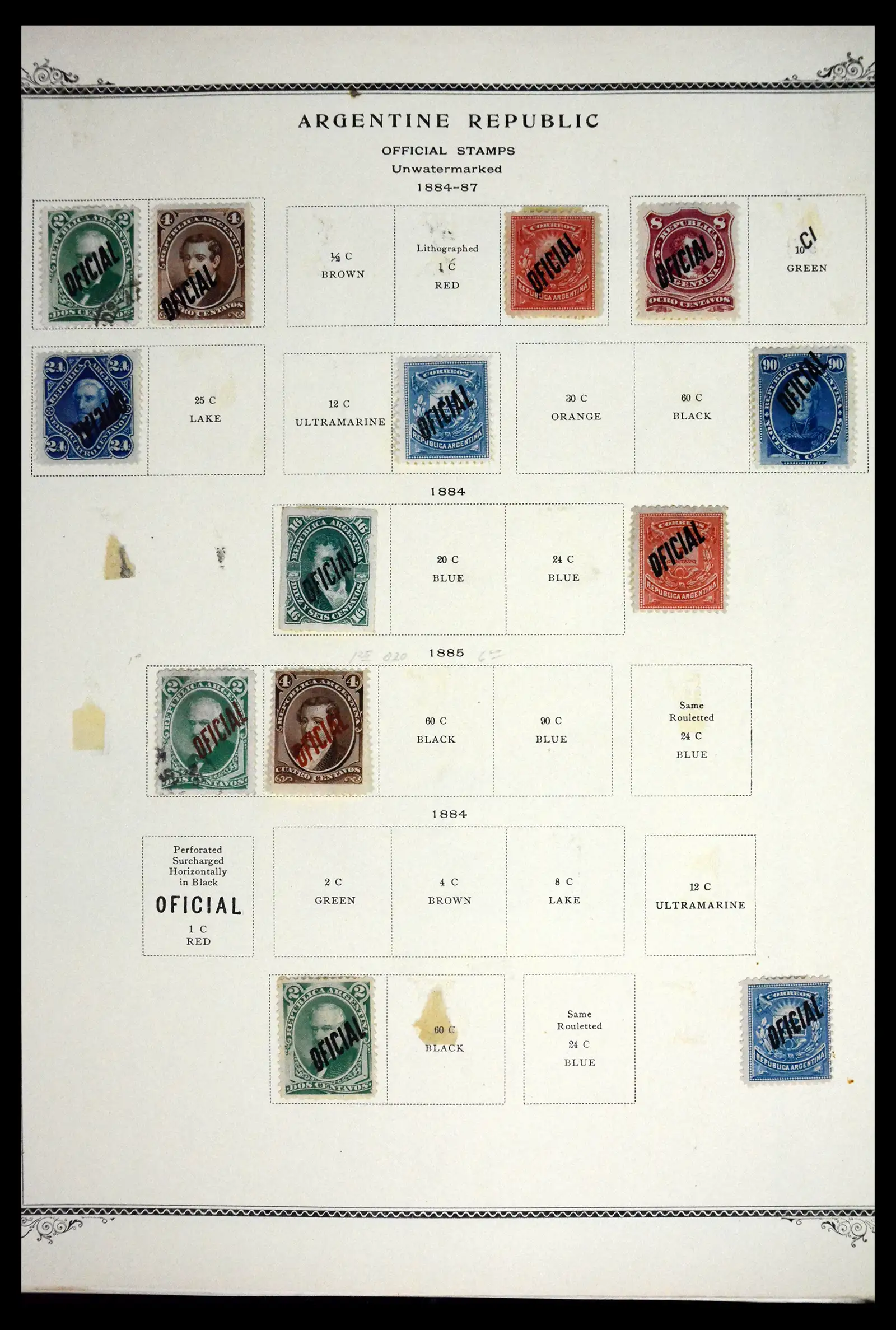 41655 0038 - Stamp collection 41655 Argentina classics 1858-1910.