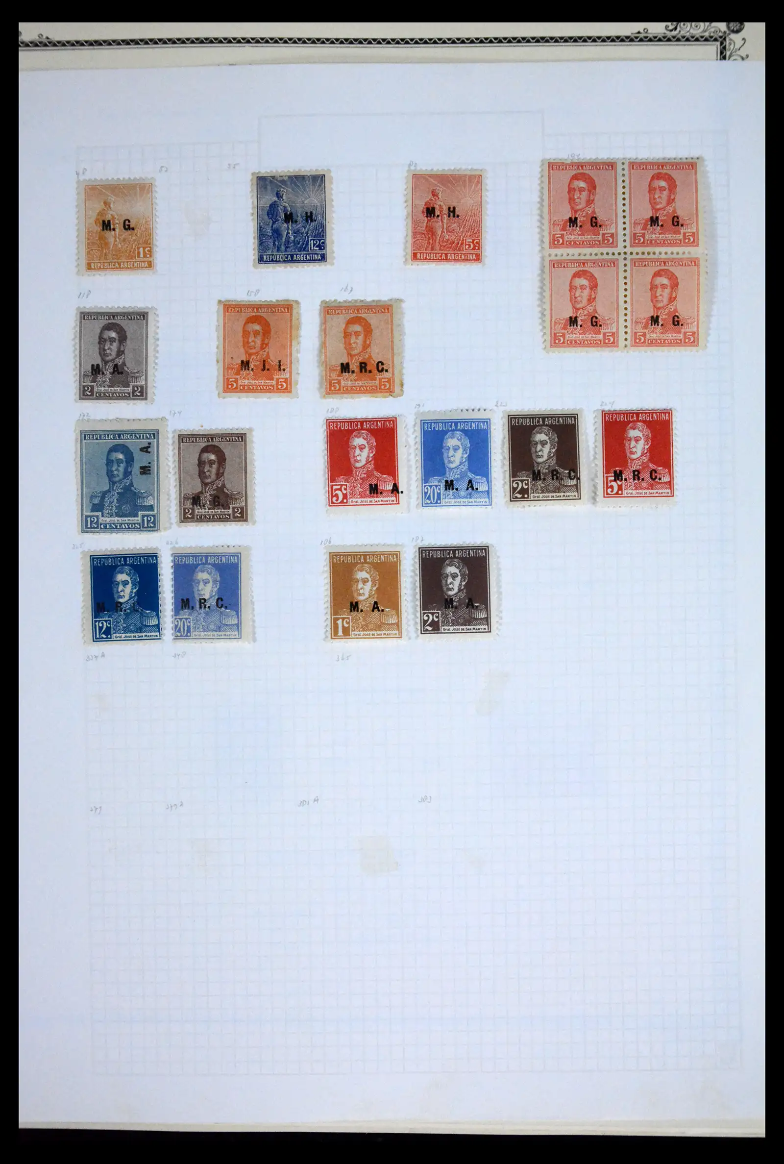 41655 0051 - Stamp collection 41655 Argentina classics 1858-1910.