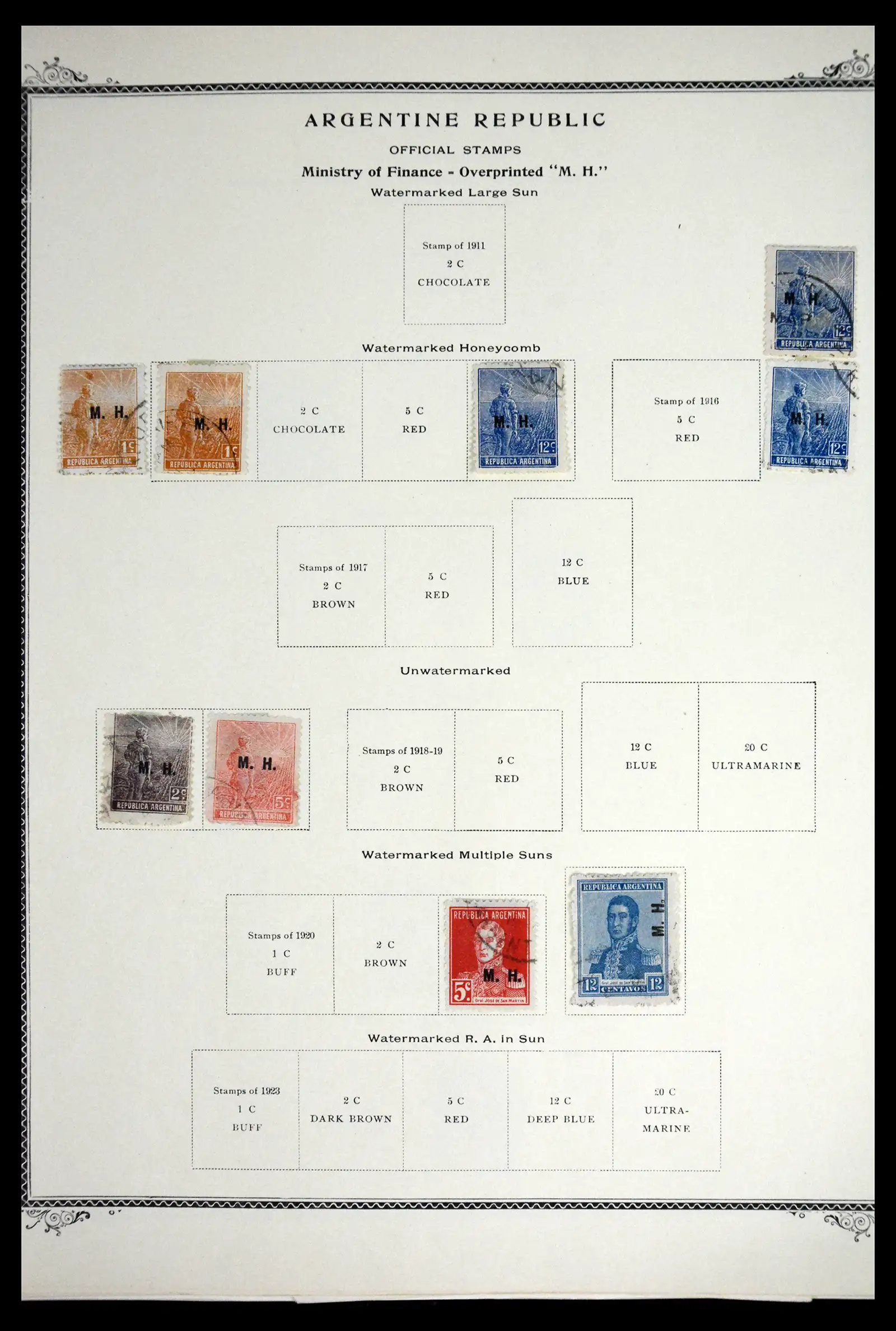41655 0056 - Stamp collection 41655 Argentina classics 1858-1910.