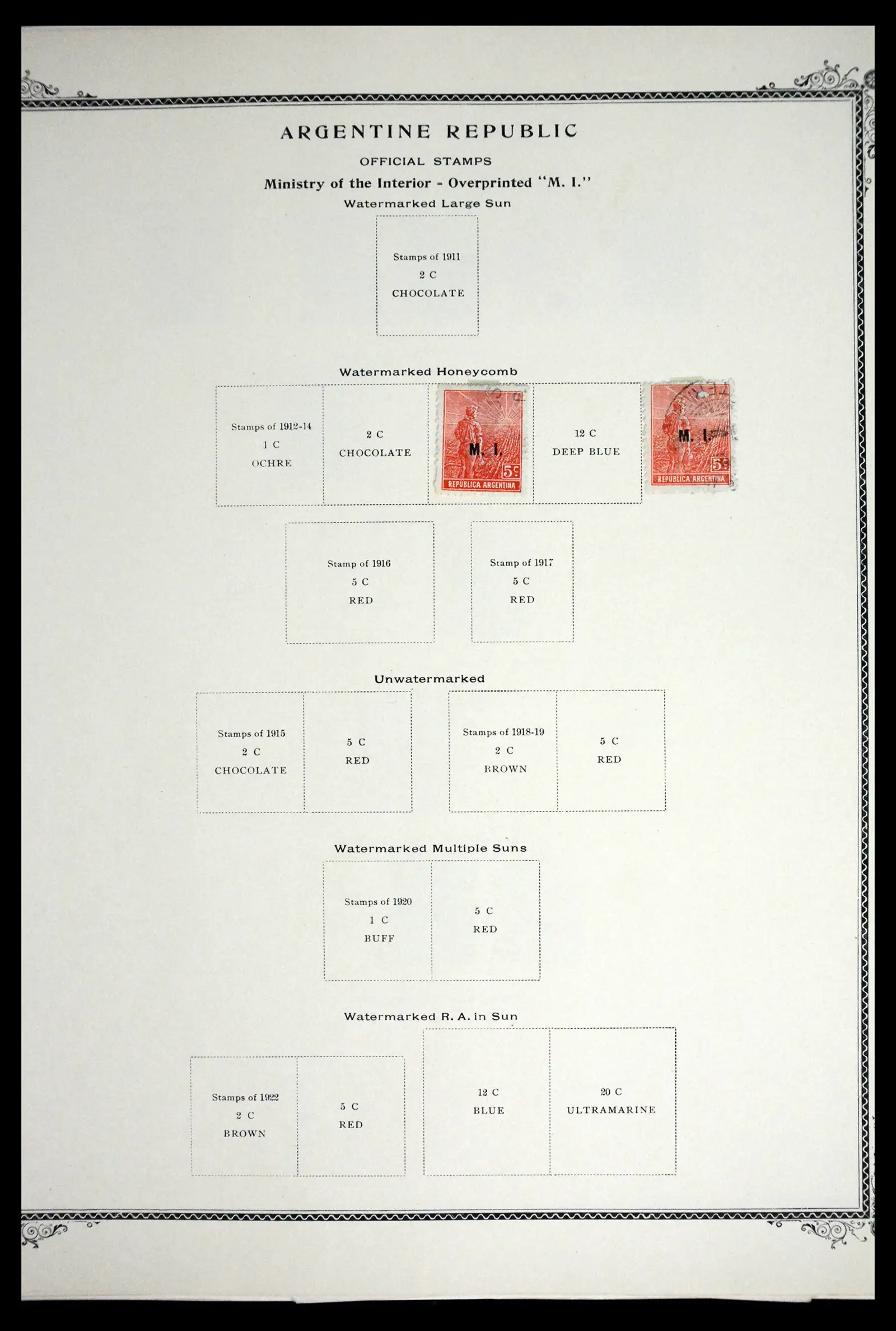 41655 0059 - Stamp collection 41655 Argentina classics 1858-1910.