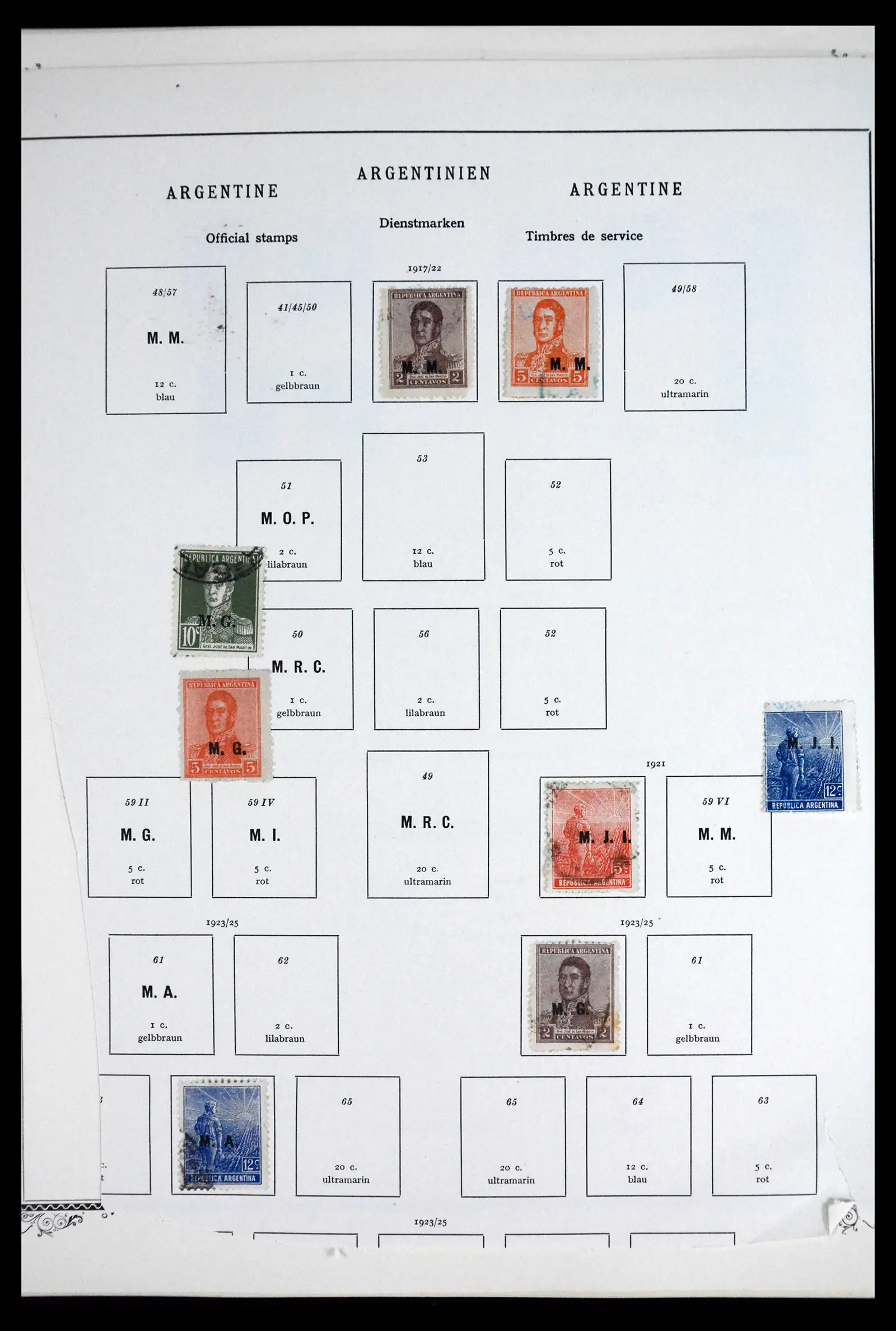 41655 0066 - Stamp collection 41655 Argentina classics 1858-1910.