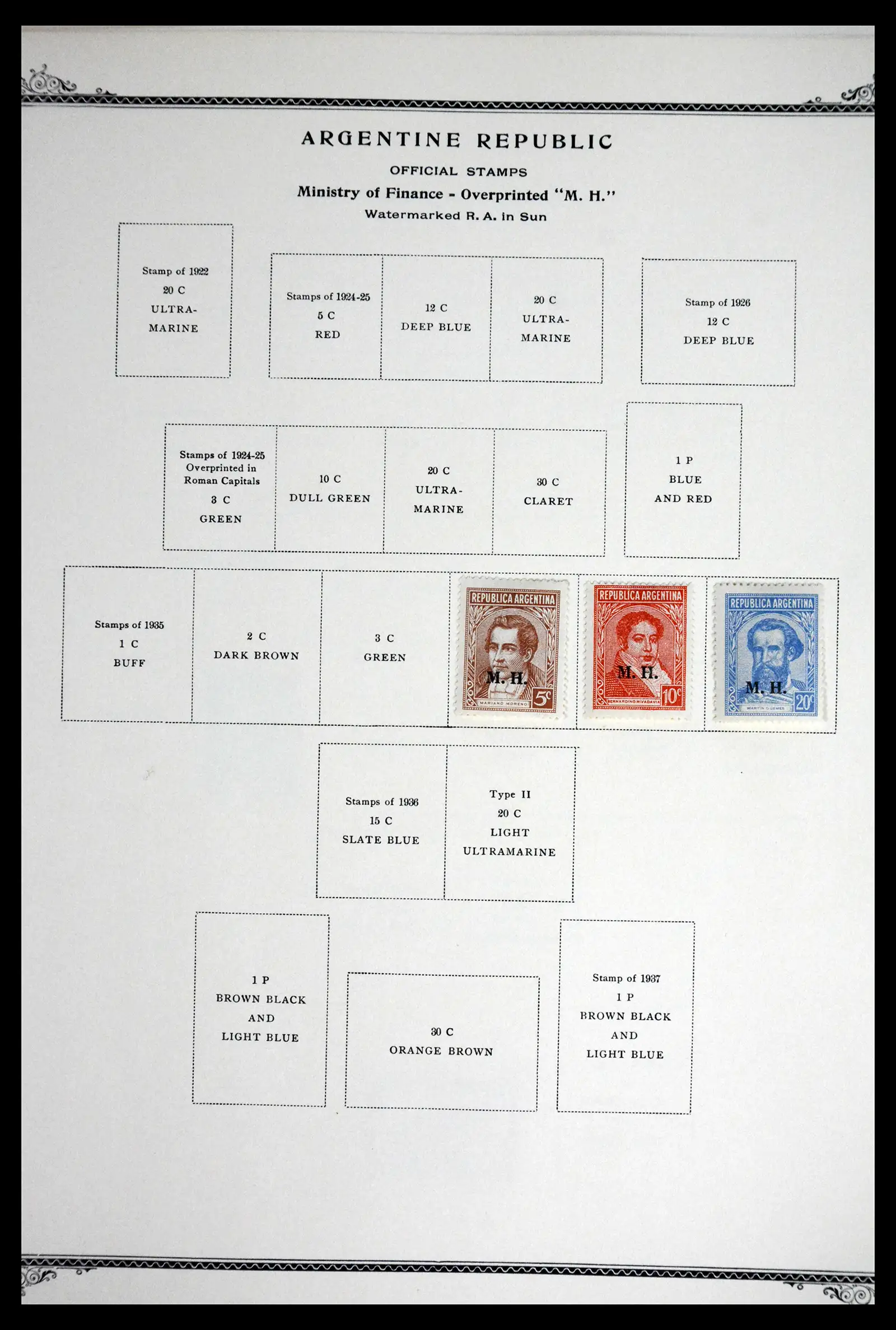 41655 0075 - Stamp collection 41655 Argentina classics 1858-1910.