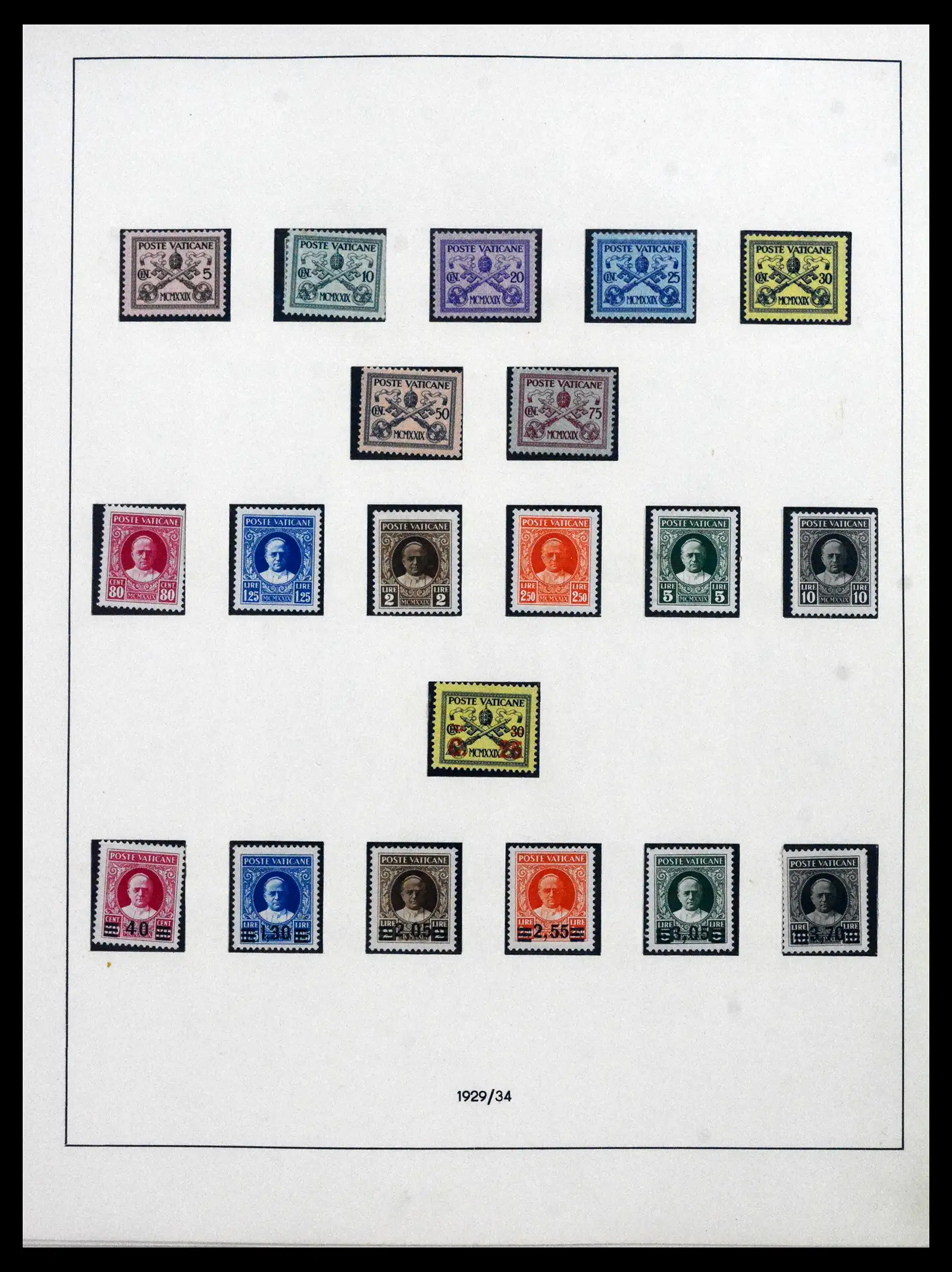 41656 0001 - Stamp collection 41656 Vatican complete 1929-1972.