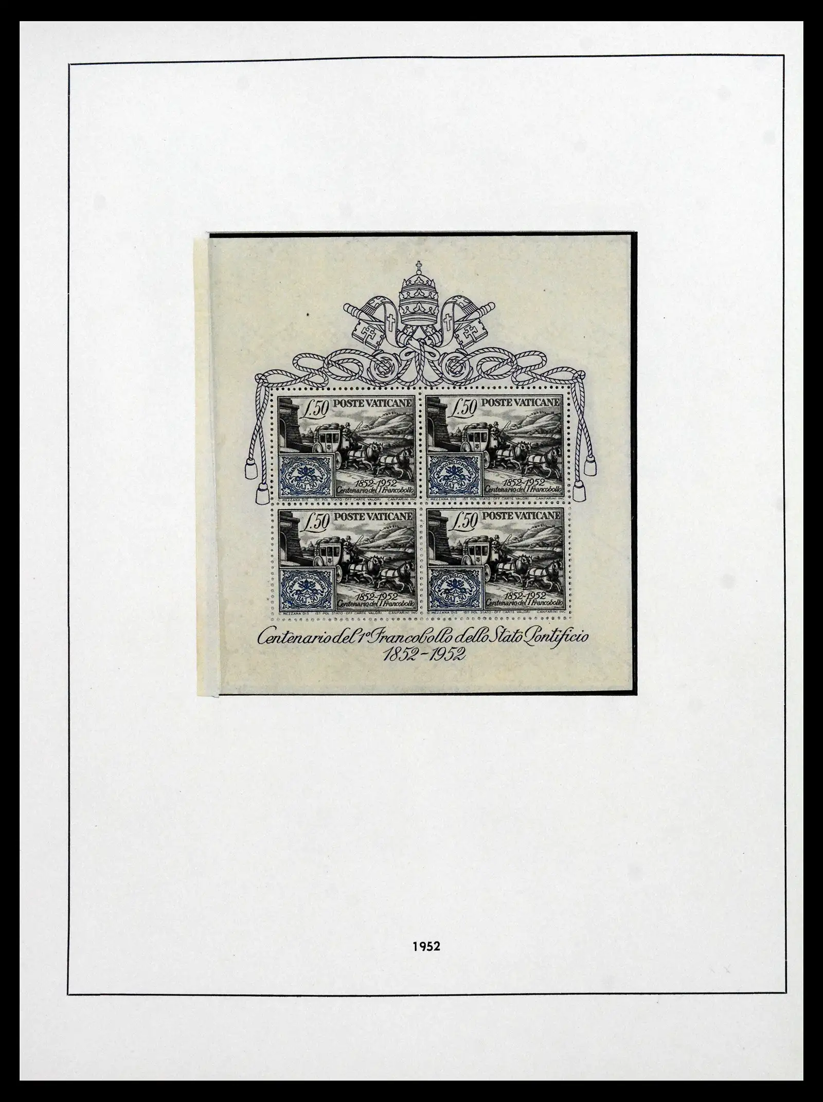 41656 0012 - Stamp collection 41656 Vatican complete 1929-1972.