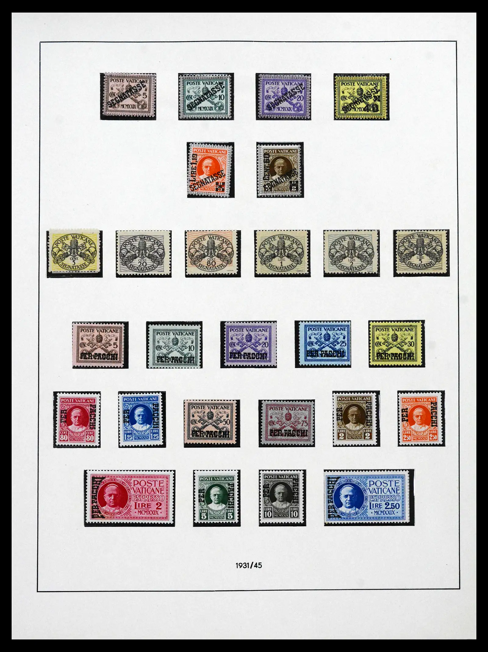 41656 0027 - Postzegelverzameling 41656 Vaticaan compleet 1929-1972.