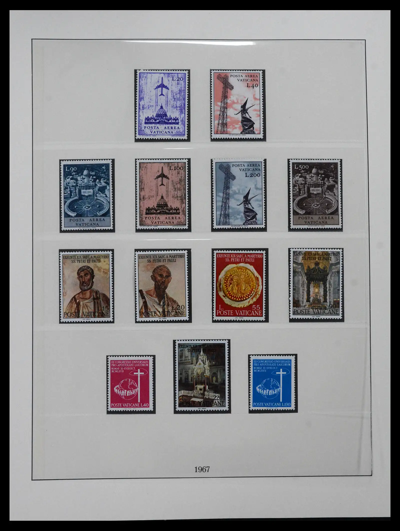 41656 0046 - Postzegelverzameling 41656 Vaticaan compleet 1929-1972.