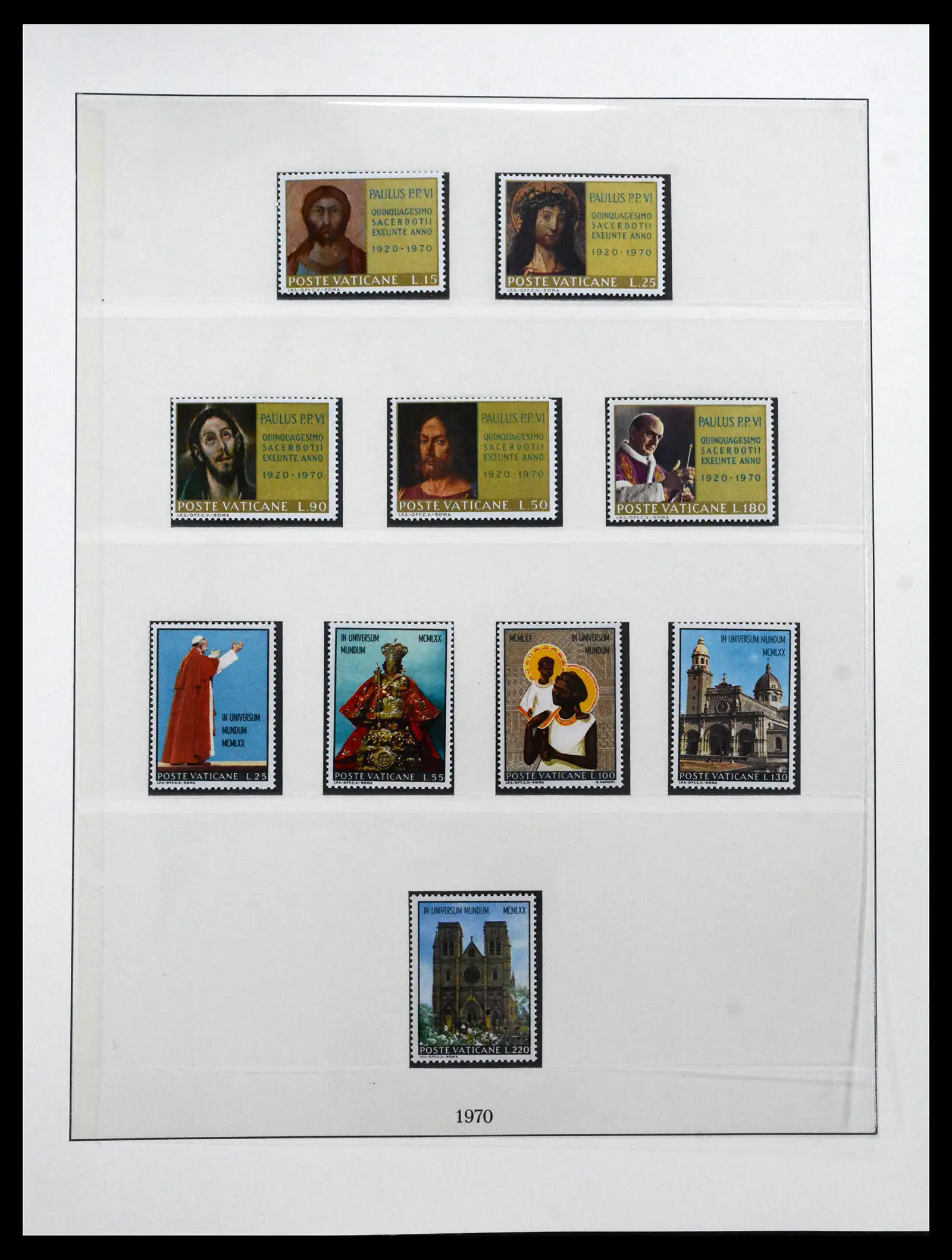 41656 0050 - Postzegelverzameling 41656 Vaticaan compleet 1929-1972.