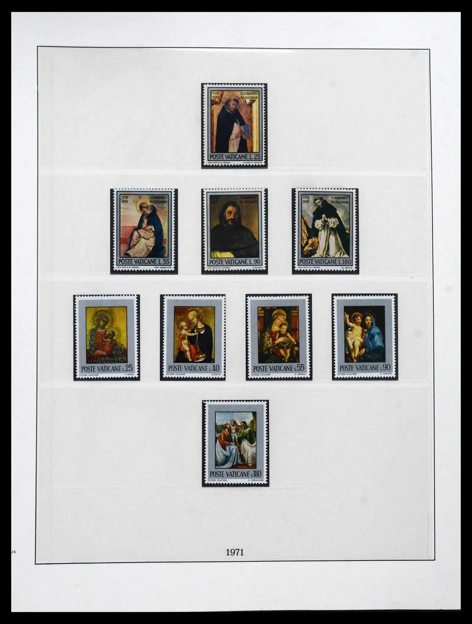 41656 0052 - Postzegelverzameling 41656 Vaticaan compleet 1929-1972.