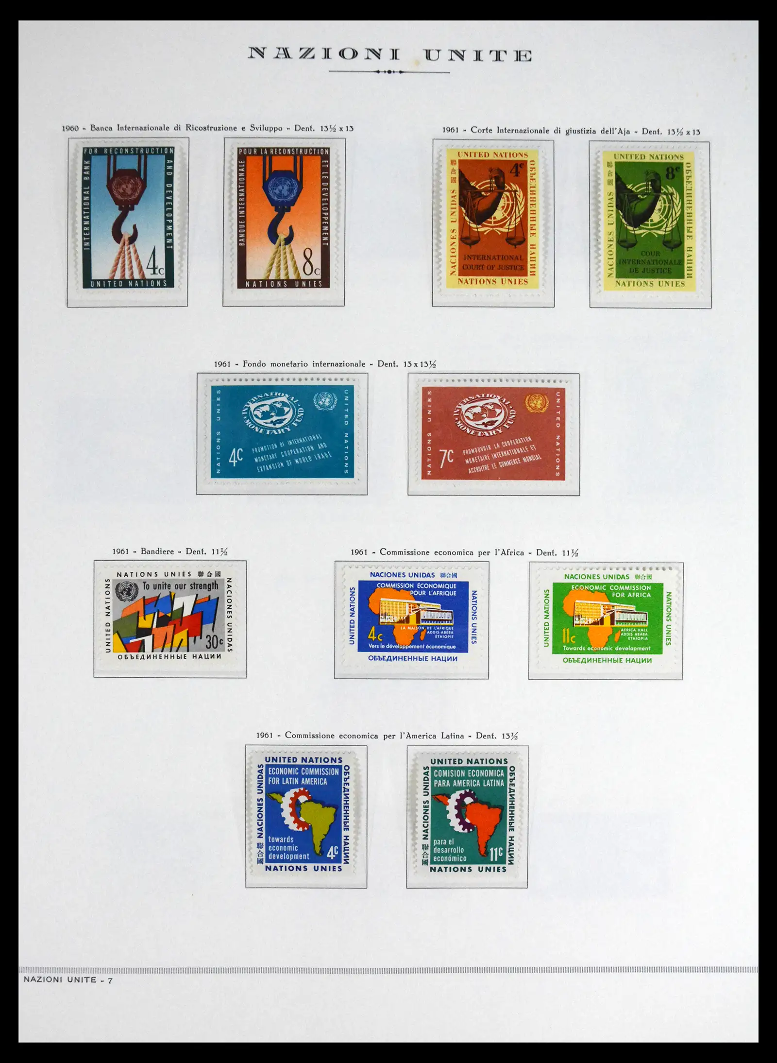 41657 0008 - Postzegelverzameling 41657 Verenigde Naties compleet 1951-2014.