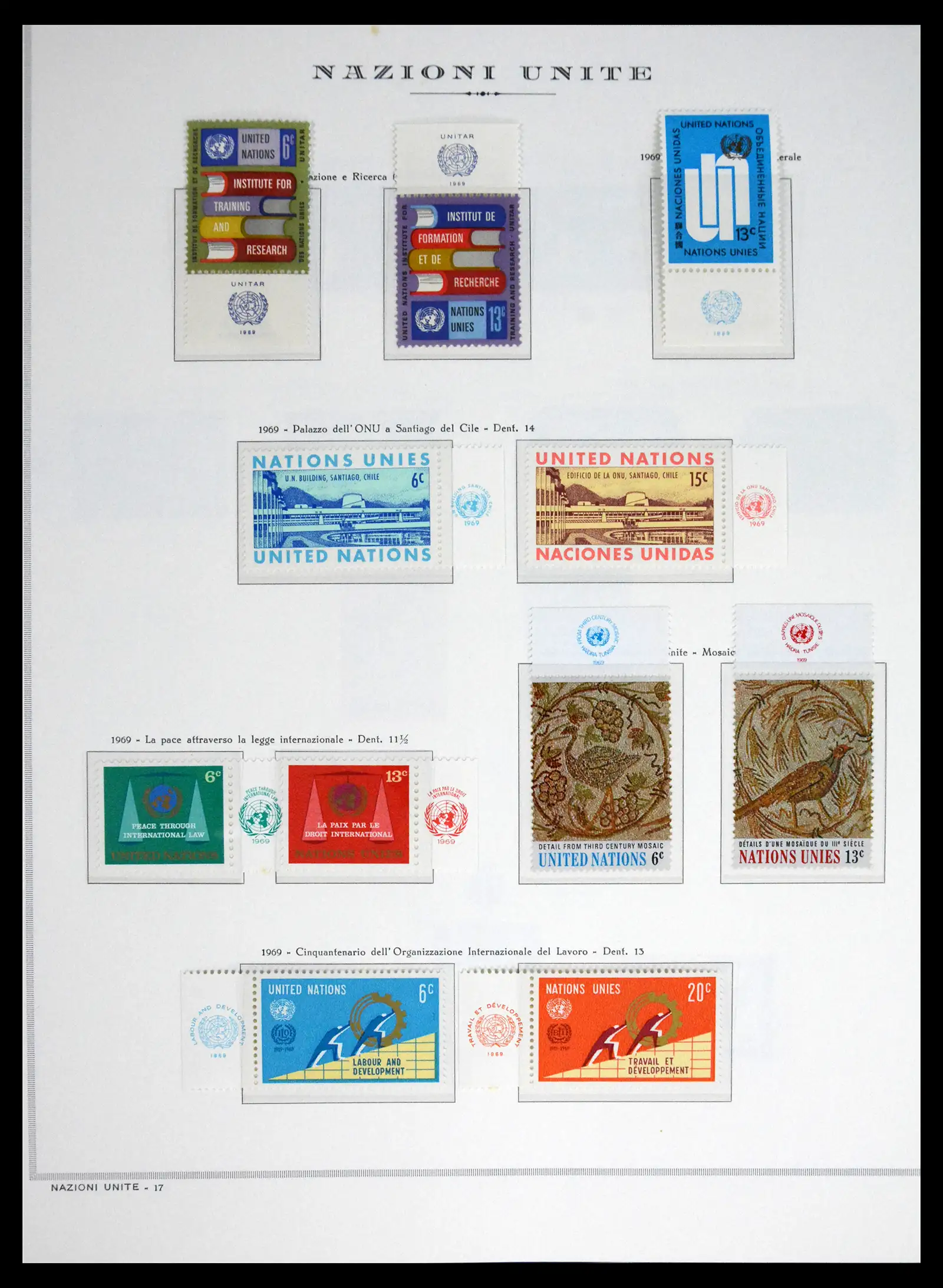 41657 0019 - Postzegelverzameling 41657 Verenigde Naties compleet 1951-2014.