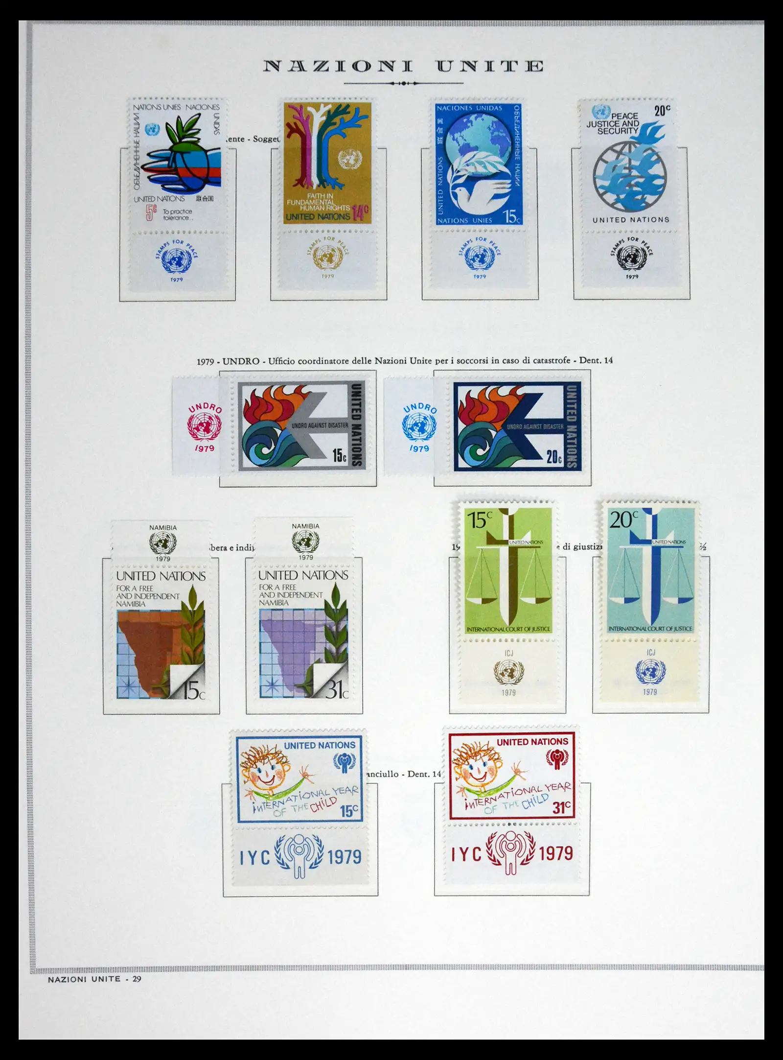 41657 0031 - Postzegelverzameling 41657 Verenigde Naties compleet 1951-2014.