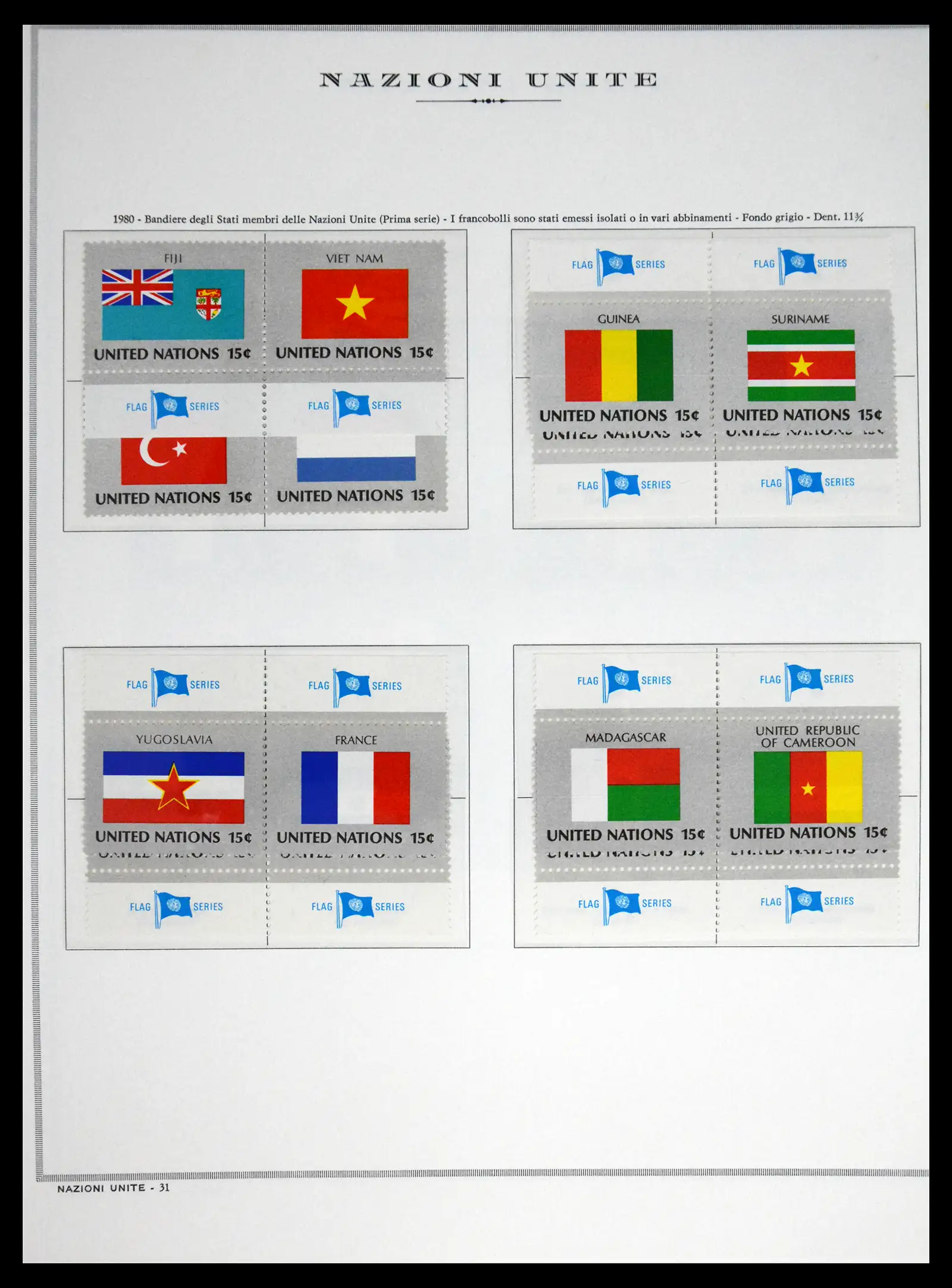 41657 0033 - Postzegelverzameling 41657 Verenigde Naties compleet 1951-2014.