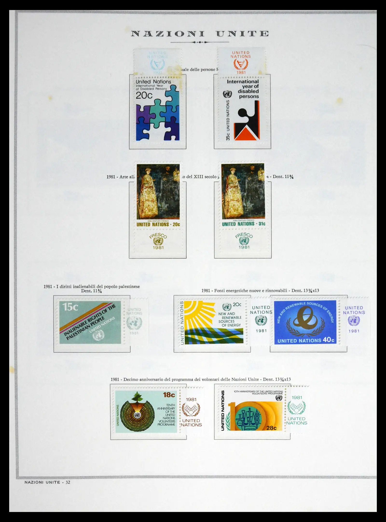 41657 0038 - Postzegelverzameling 41657 Verenigde Naties compleet 1951-2014.