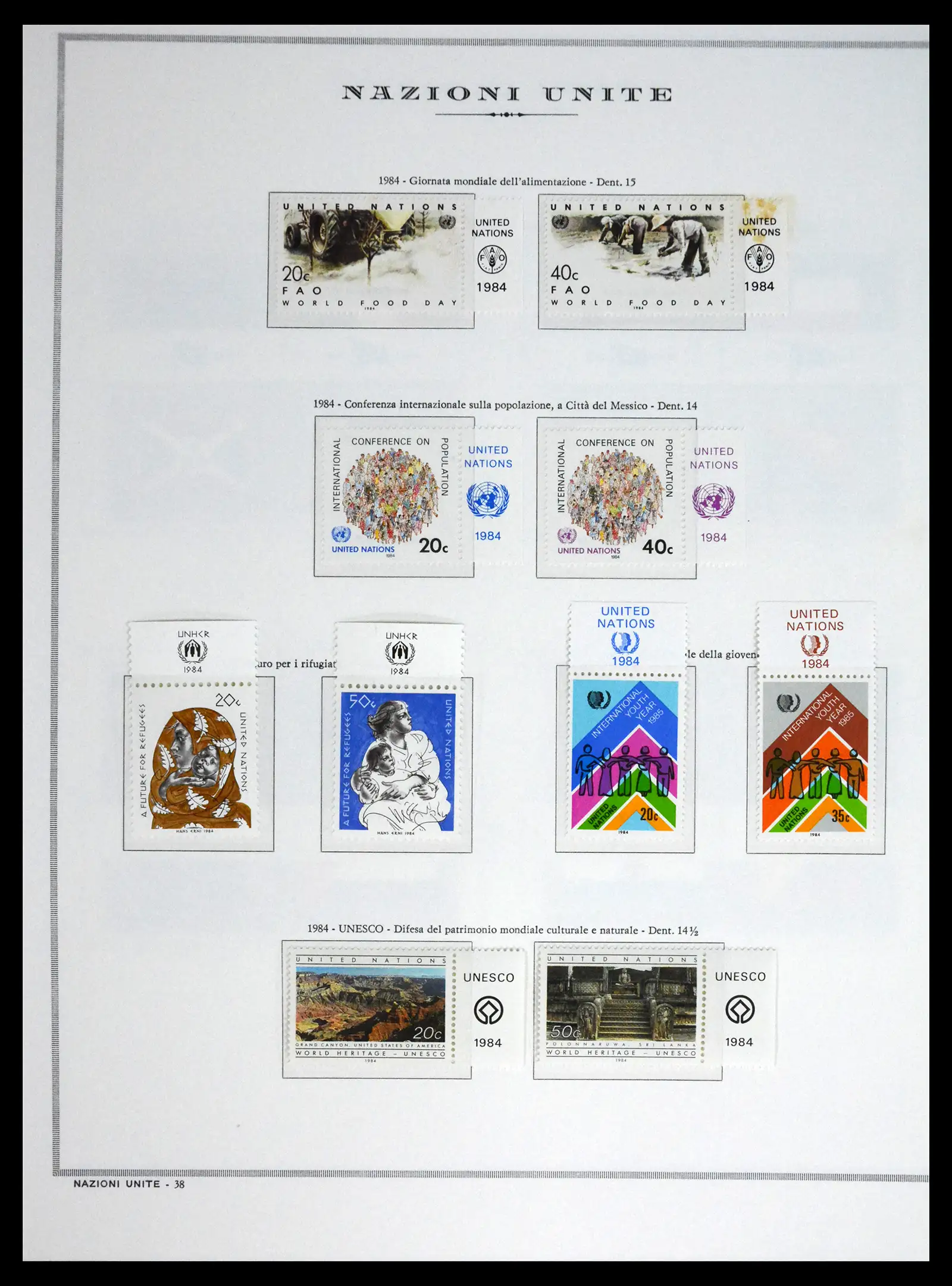 41657 0056 - Postzegelverzameling 41657 Verenigde Naties compleet 1951-2014.