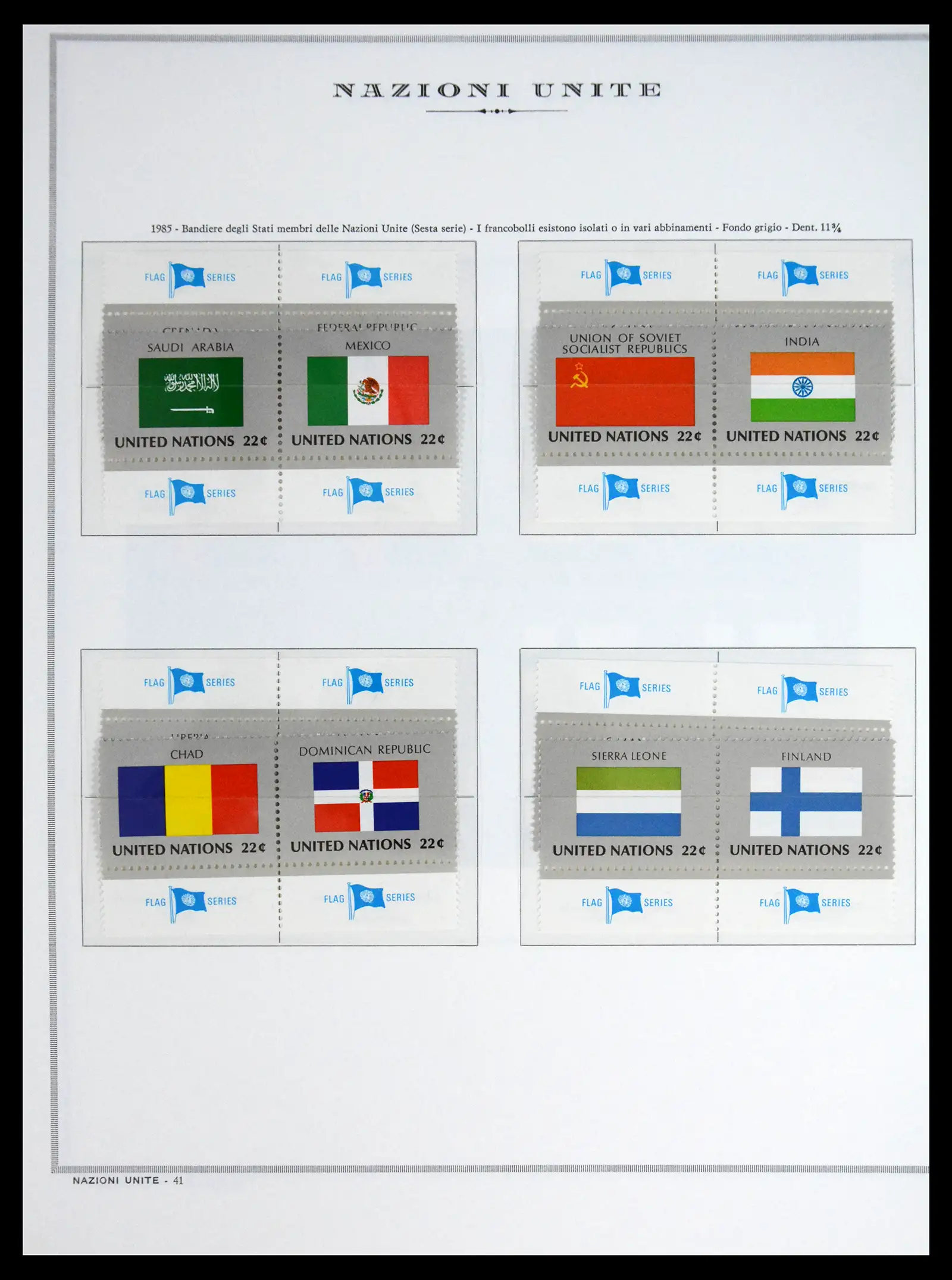 41657 0063 - Postzegelverzameling 41657 Verenigde Naties compleet 1951-2014.