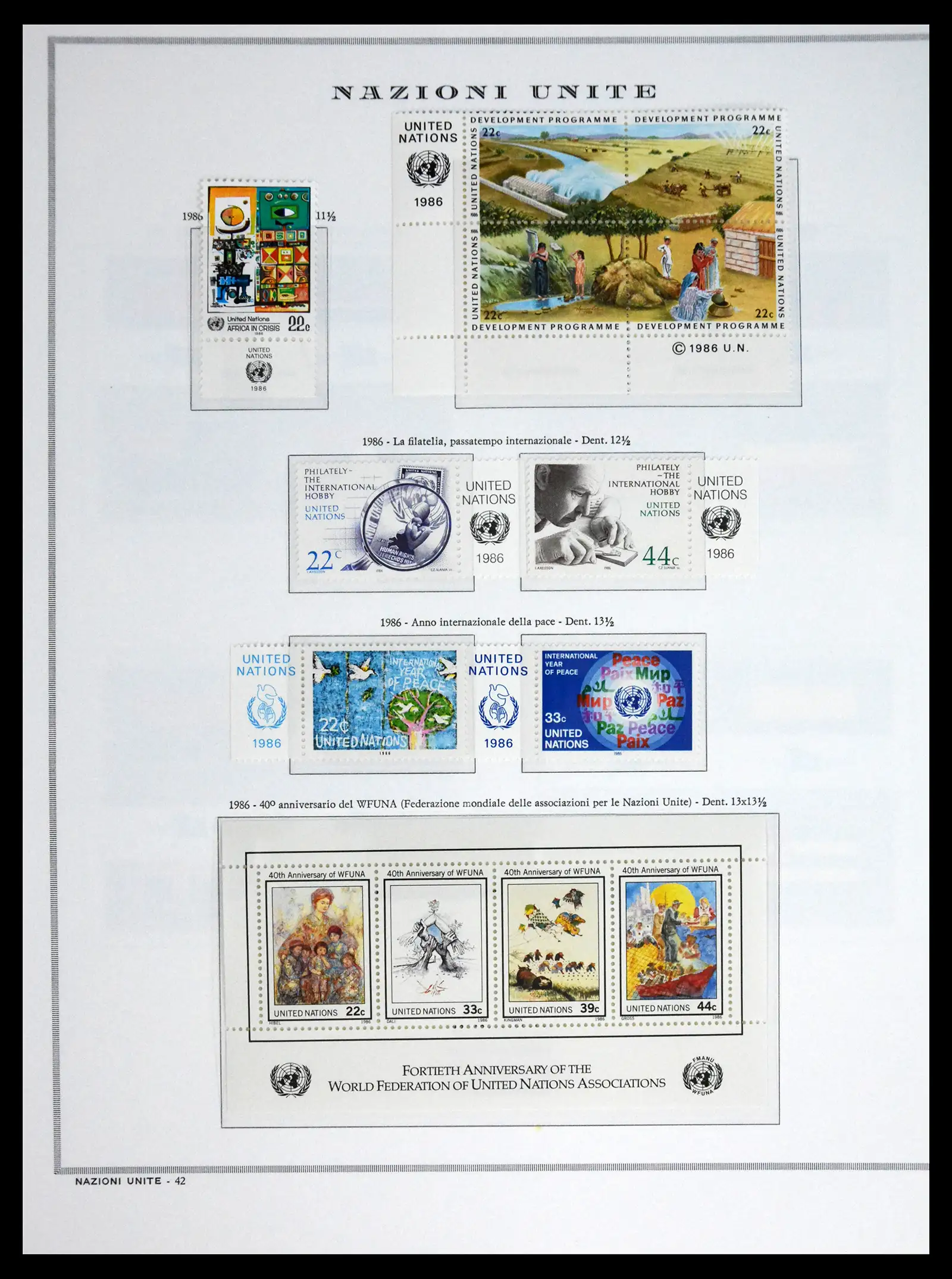 41657 0068 - Postzegelverzameling 41657 Verenigde Naties compleet 1951-2014.