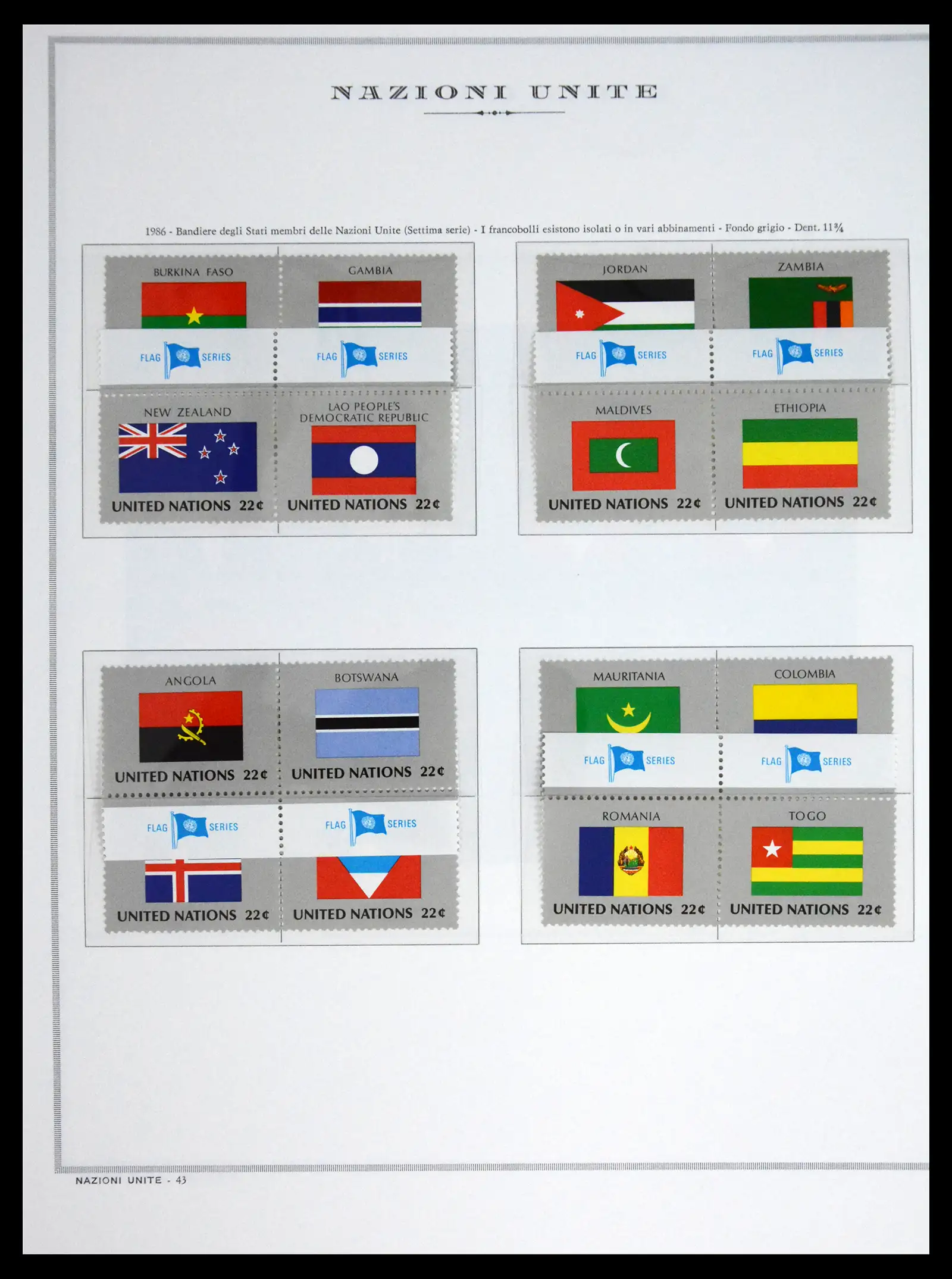 41657 0069 - Postzegelverzameling 41657 Verenigde Naties compleet 1951-2014.