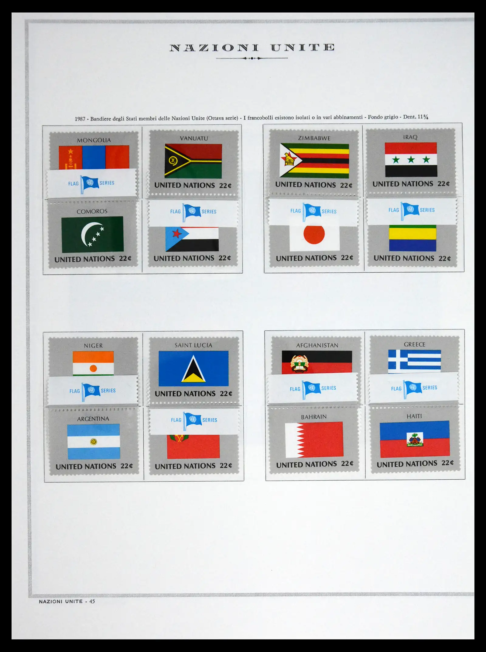 41657 0075 - Postzegelverzameling 41657 Verenigde Naties compleet 1951-2014.