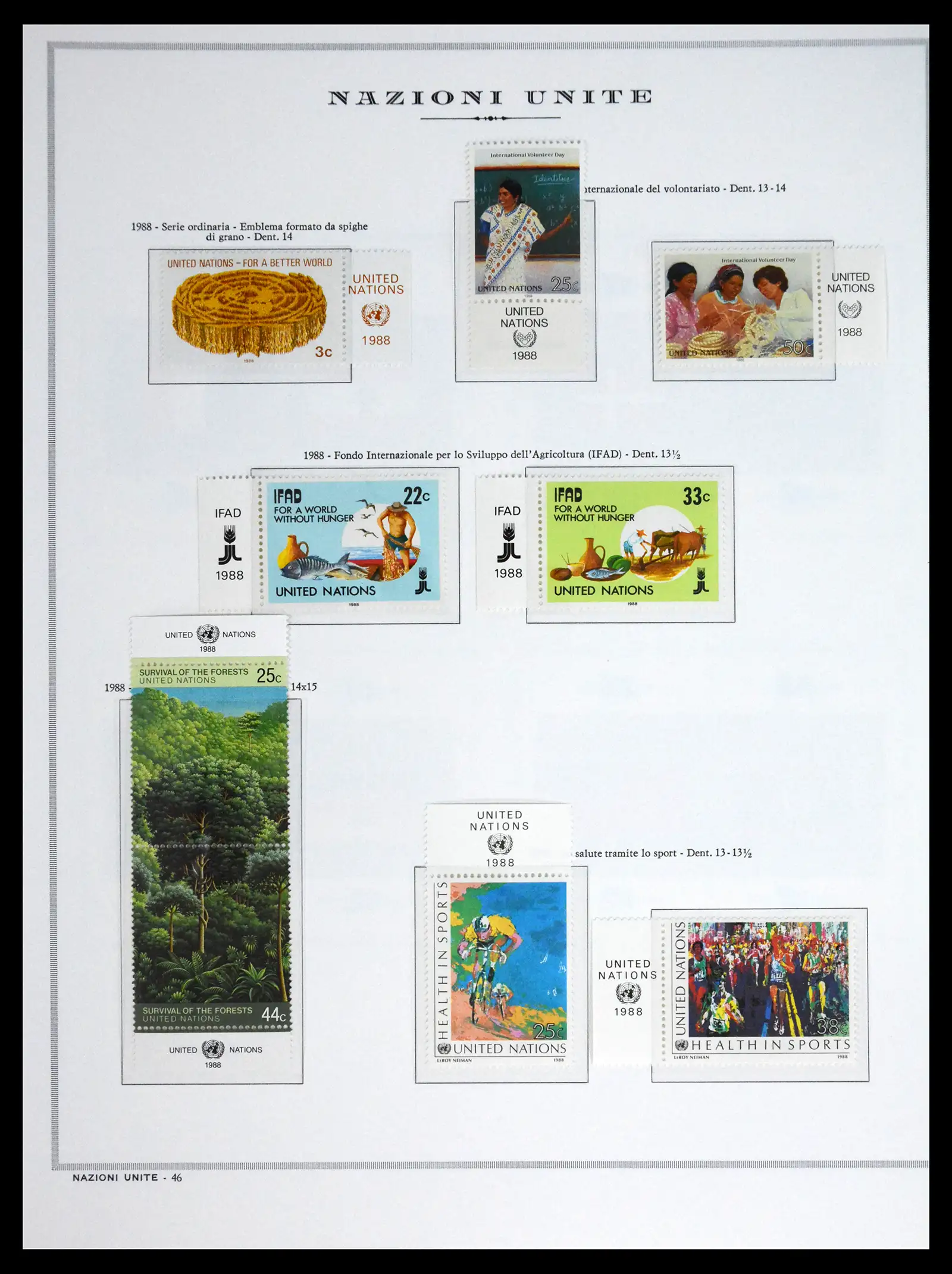 41657 0080 - Postzegelverzameling 41657 Verenigde Naties compleet 1951-2014.