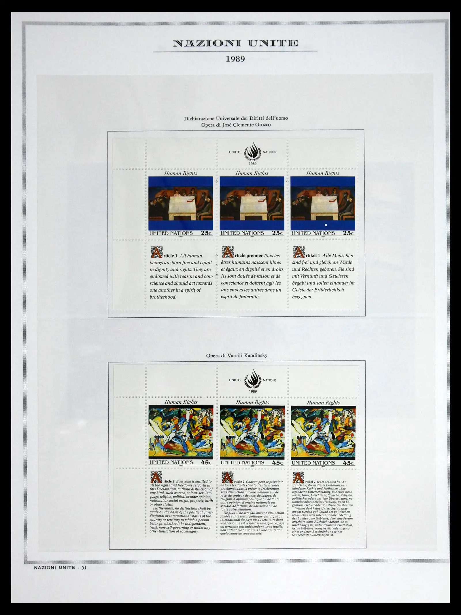 41657 0089 - Postzegelverzameling 41657 Verenigde Naties compleet 1951-2014.