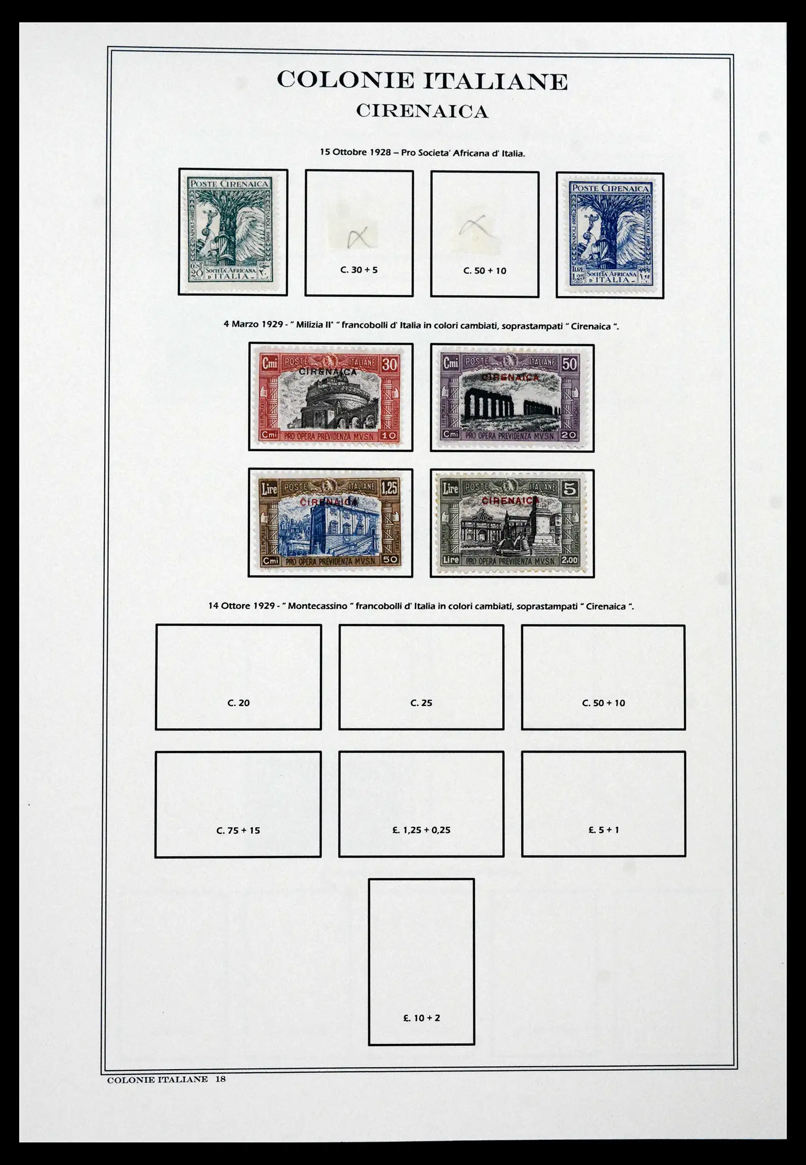 41659 0026 - Stamp collection 41659 Italian Colonies 1893-1943.