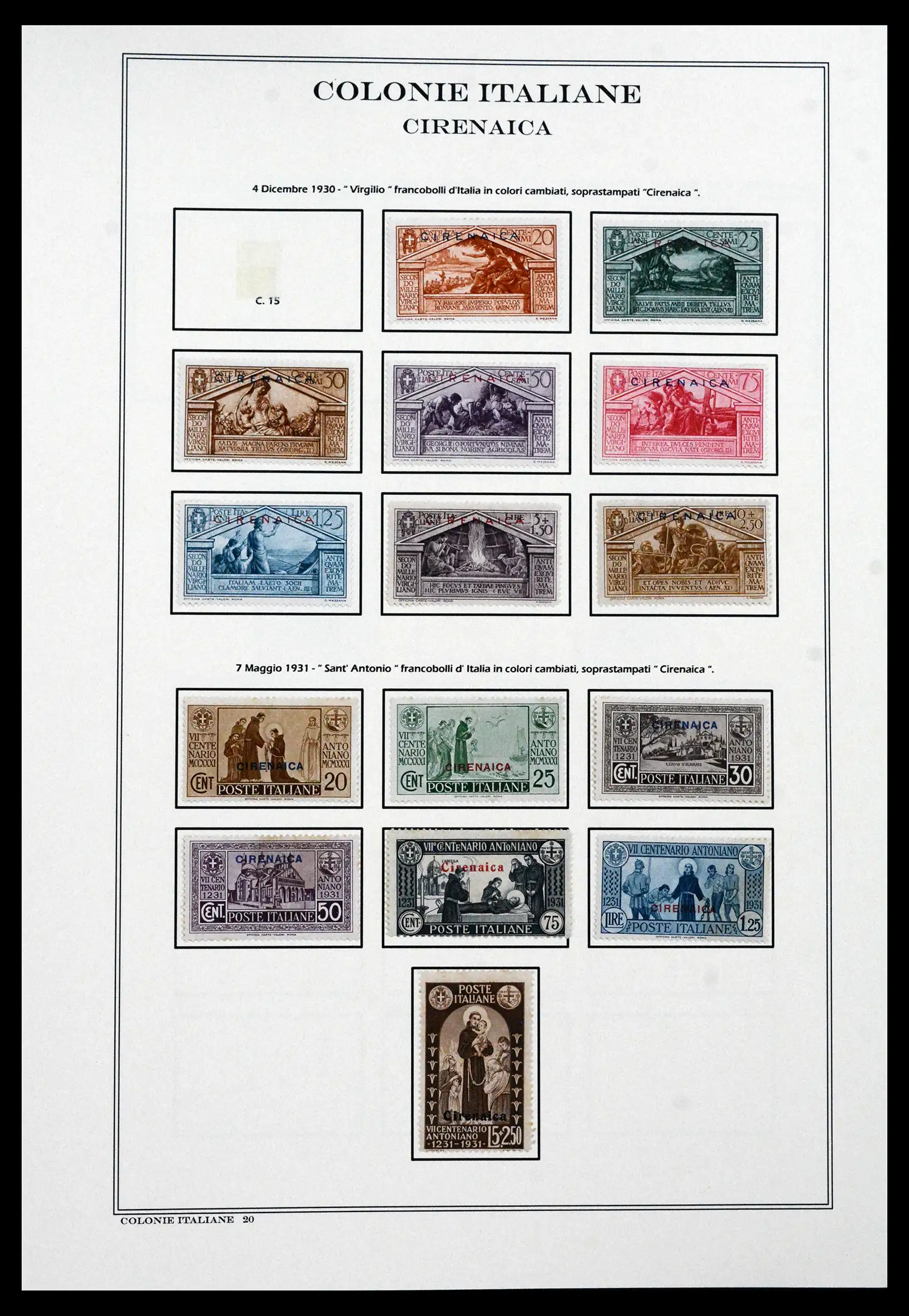 41659 0028 - Stamp collection 41659 Italian Colonies 1893-1943.