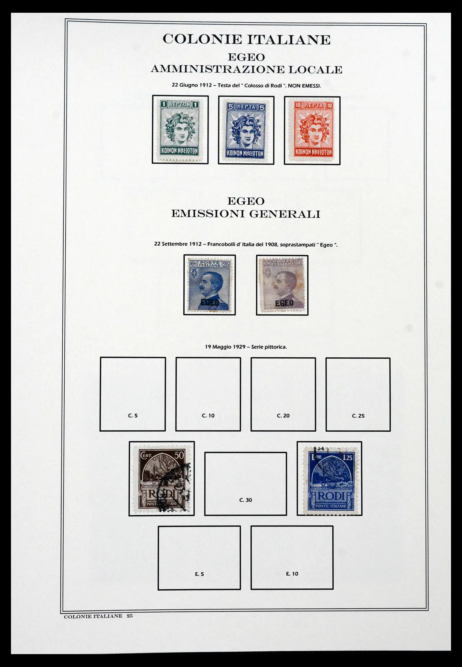 41659 0033 - Stamp collection 41659 Italian Colonies 1893-1943.