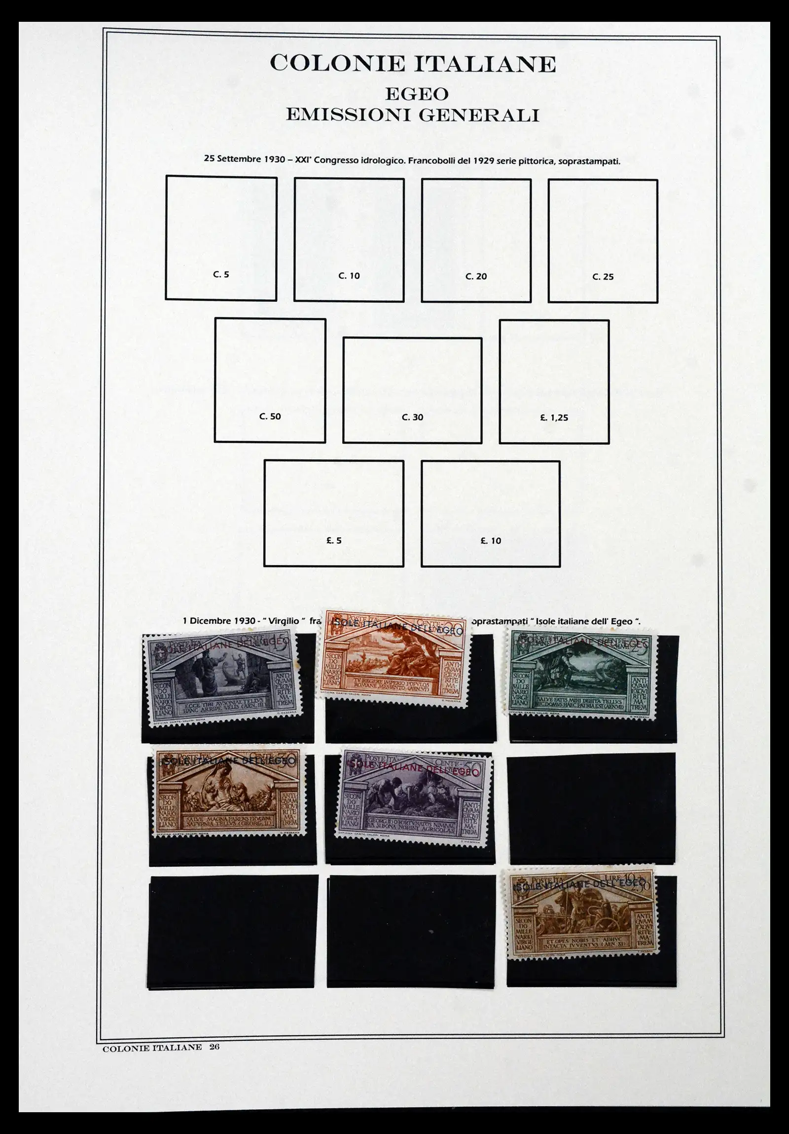 41659 0034 - Stamp collection 41659 Italian Colonies 1893-1943.