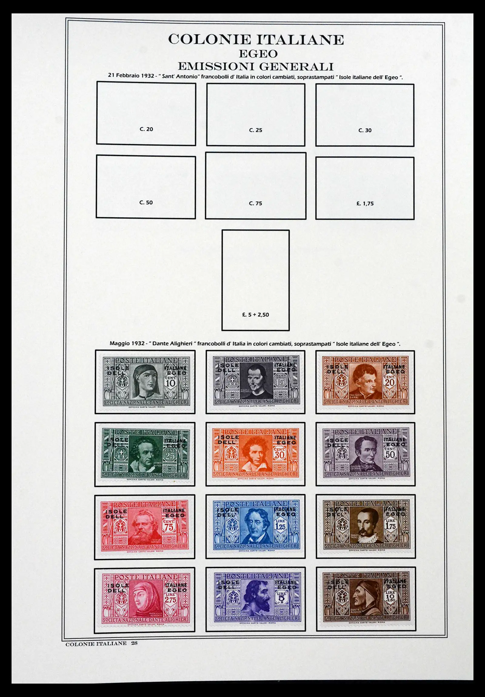 41659 0036 - Stamp collection 41659 Italian Colonies 1893-1943.