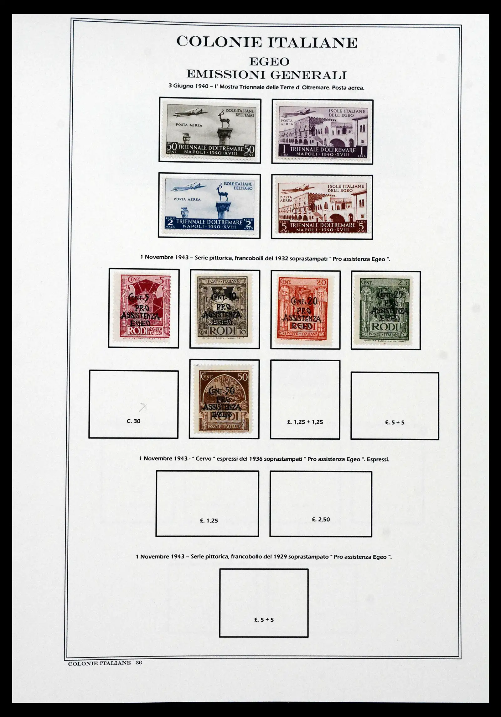 41659 0041 - Stamp collection 41659 Italian Colonies 1893-1943.