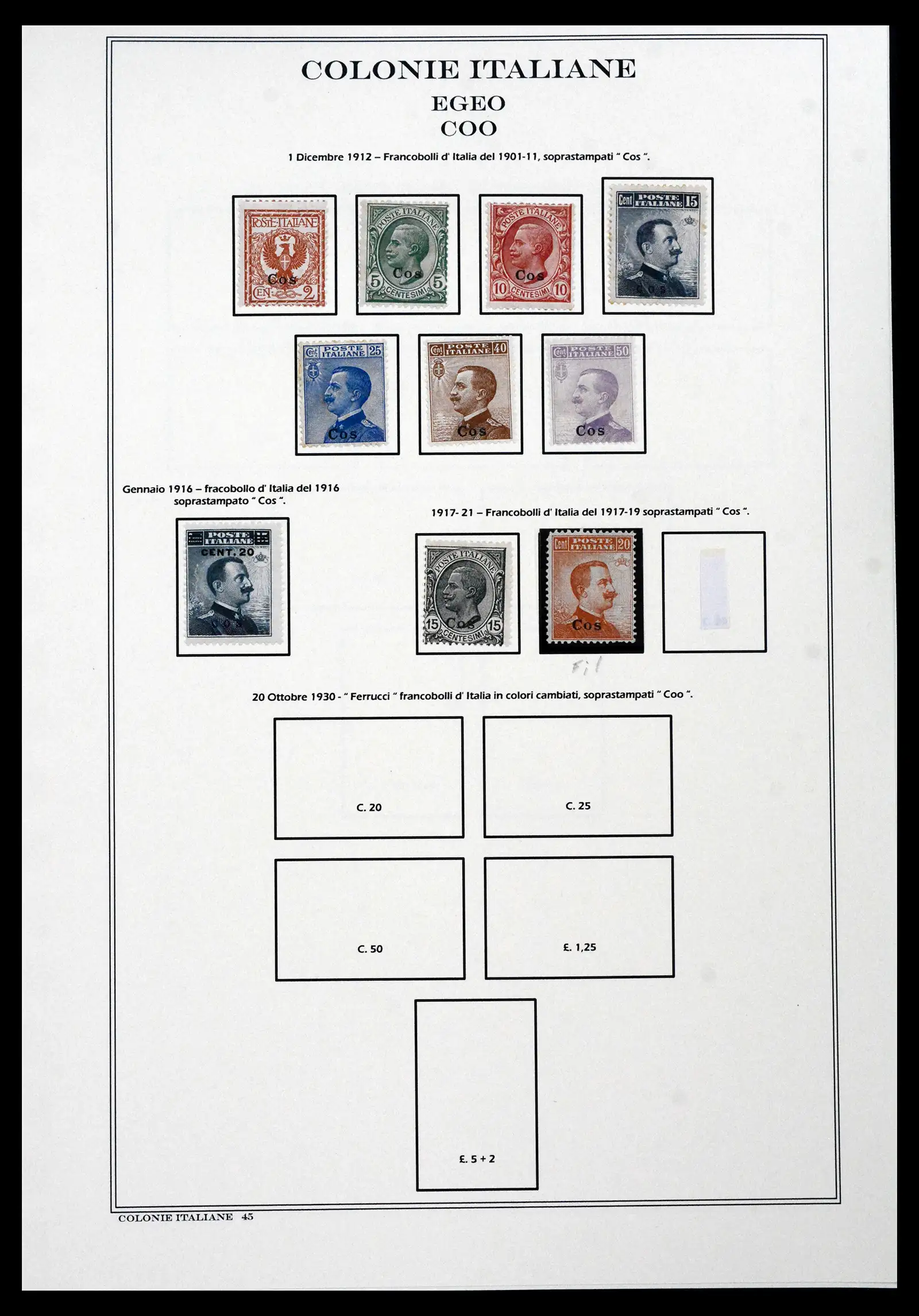 41659 0047 - Stamp collection 41659 Italian Colonies 1893-1943.