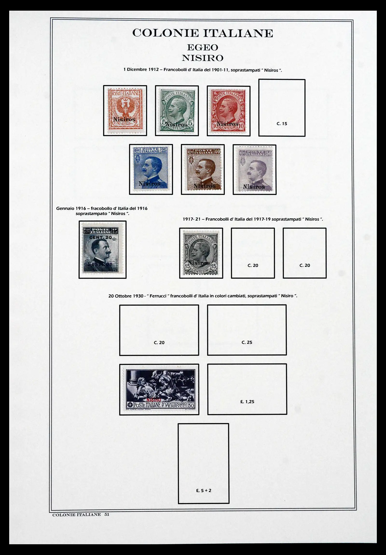 41659 0050 - Stamp collection 41659 Italian Colonies 1893-1943.