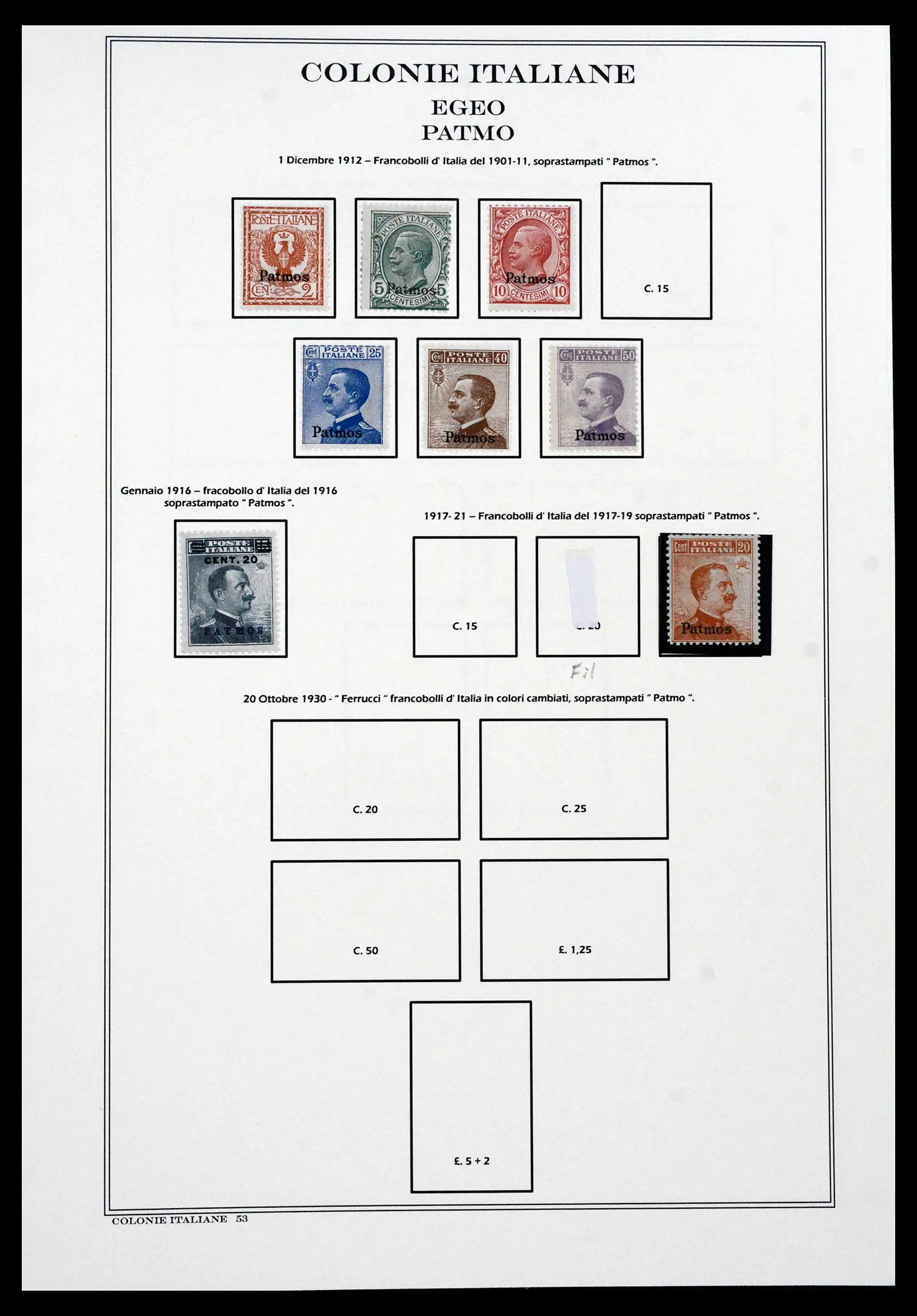 41659 0051 - Stamp collection 41659 Italian Colonies 1893-1943.