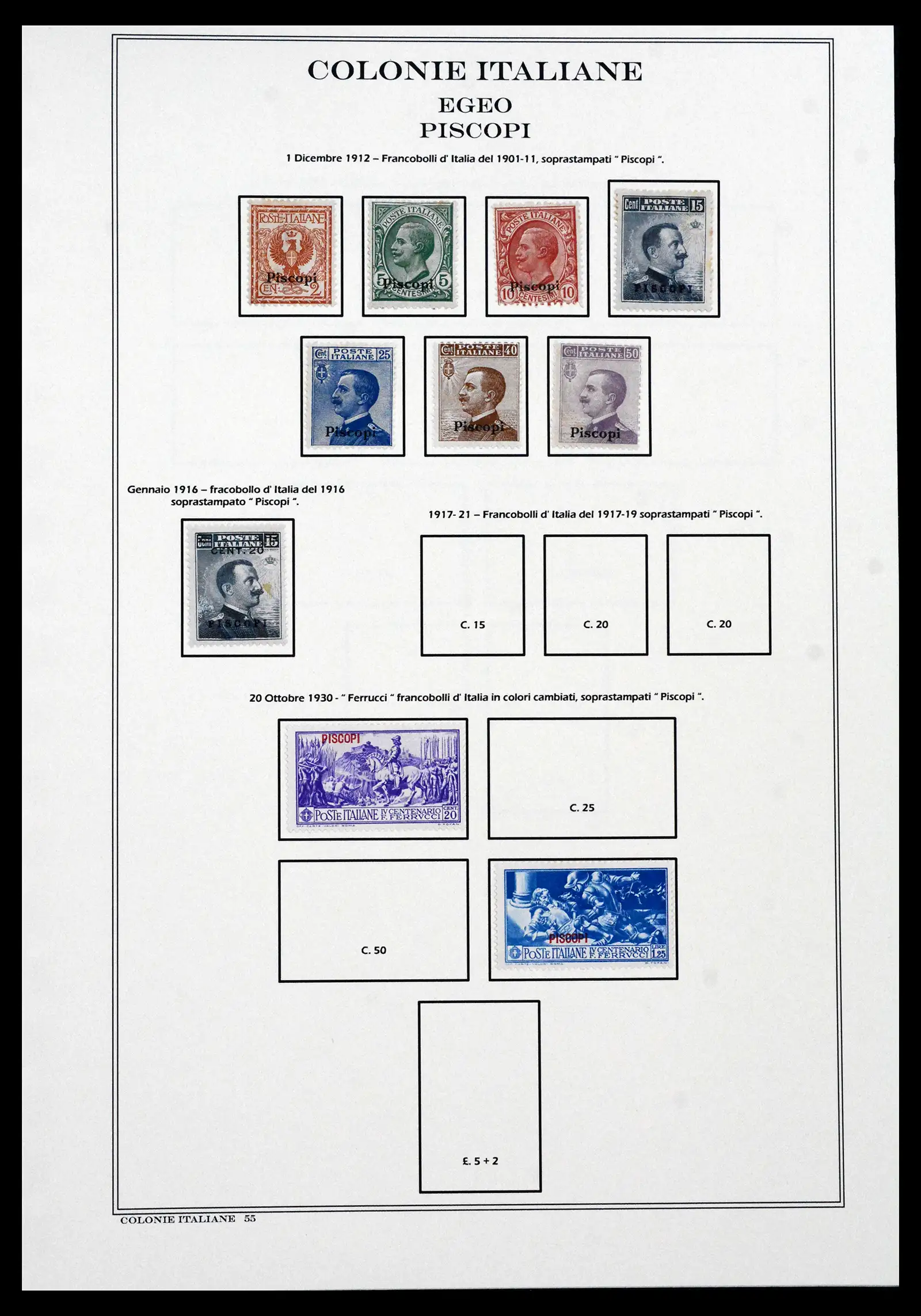 41659 0052 - Stamp collection 41659 Italian Colonies 1893-1943.