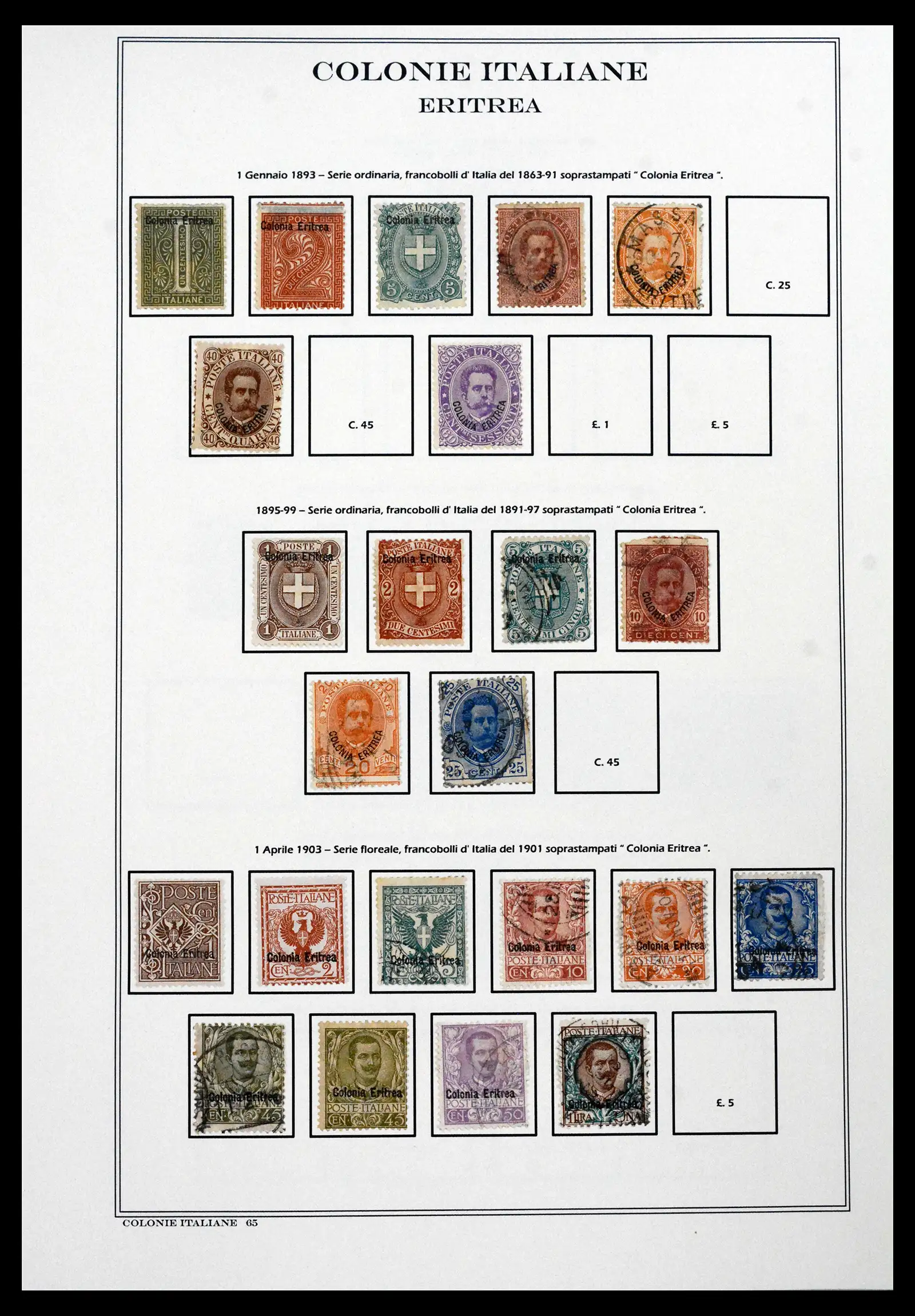41659 0058 - Stamp collection 41659 Italian Colonies 1893-1943.