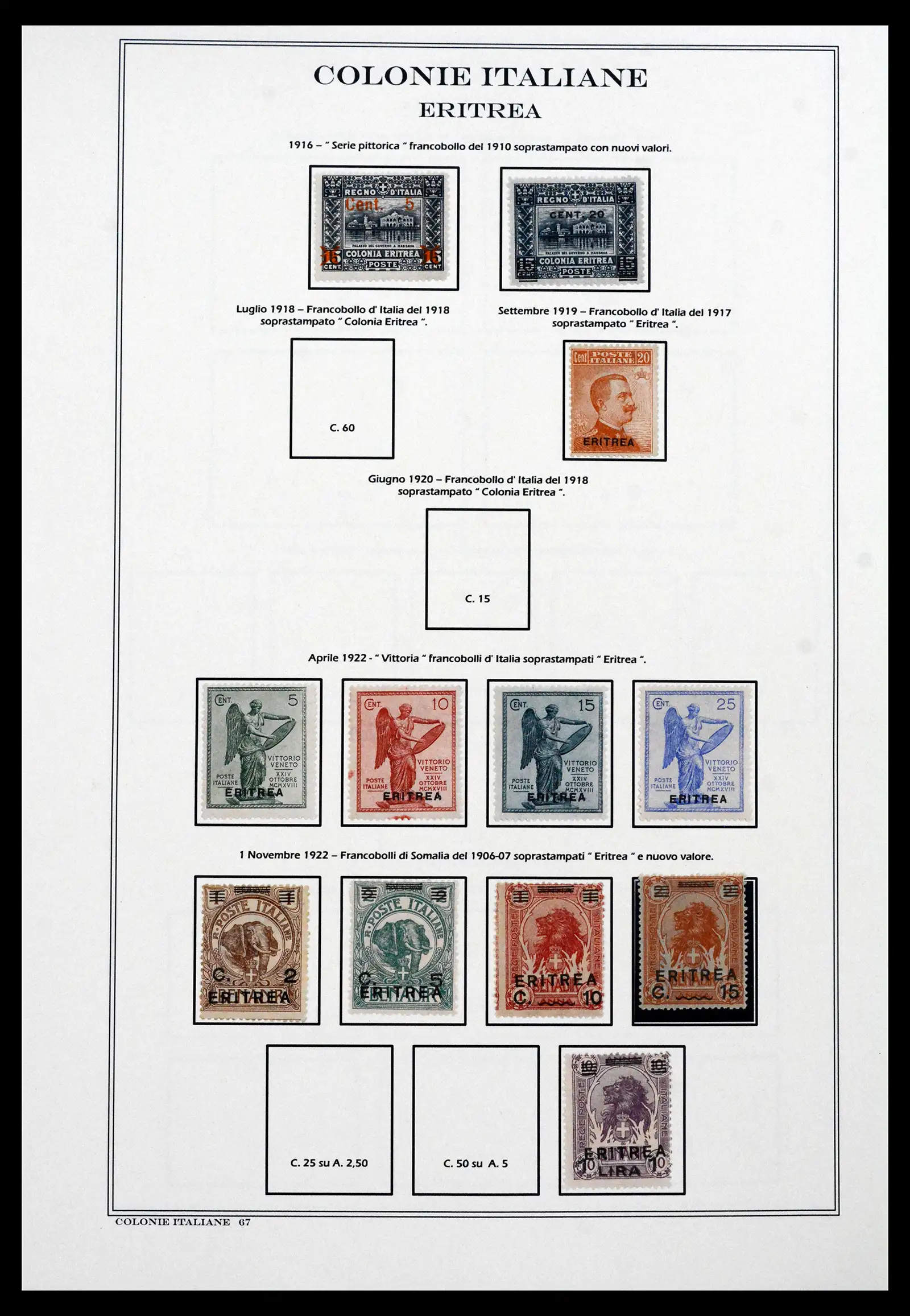 41659 0060 - Stamp collection 41659 Italian Colonies 1893-1943.