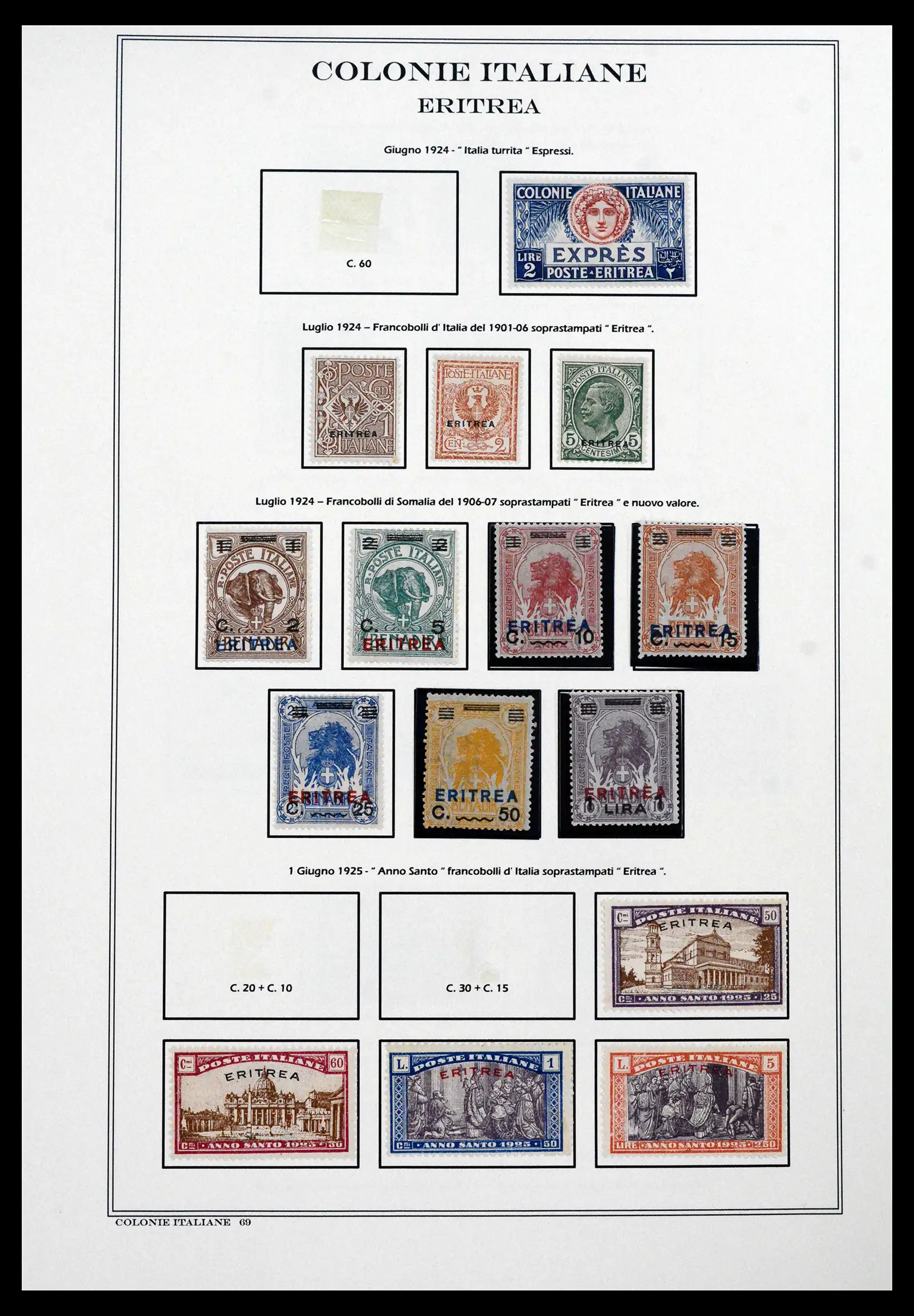 41659 0061 - Stamp collection 41659 Italian Colonies 1893-1943.