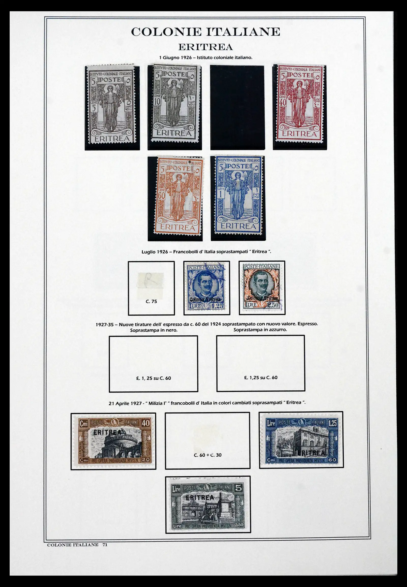 41659 0063 - Stamp collection 41659 Italian Colonies 1893-1943.
