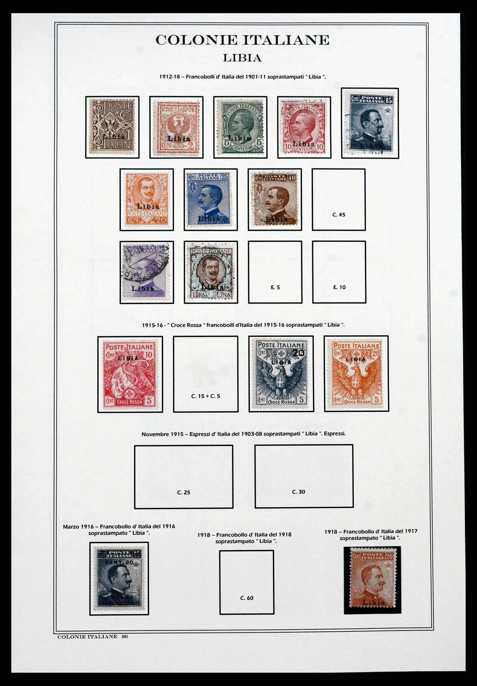 41659 0077 - Stamp collection 41659 Italian Colonies 1893-1943.