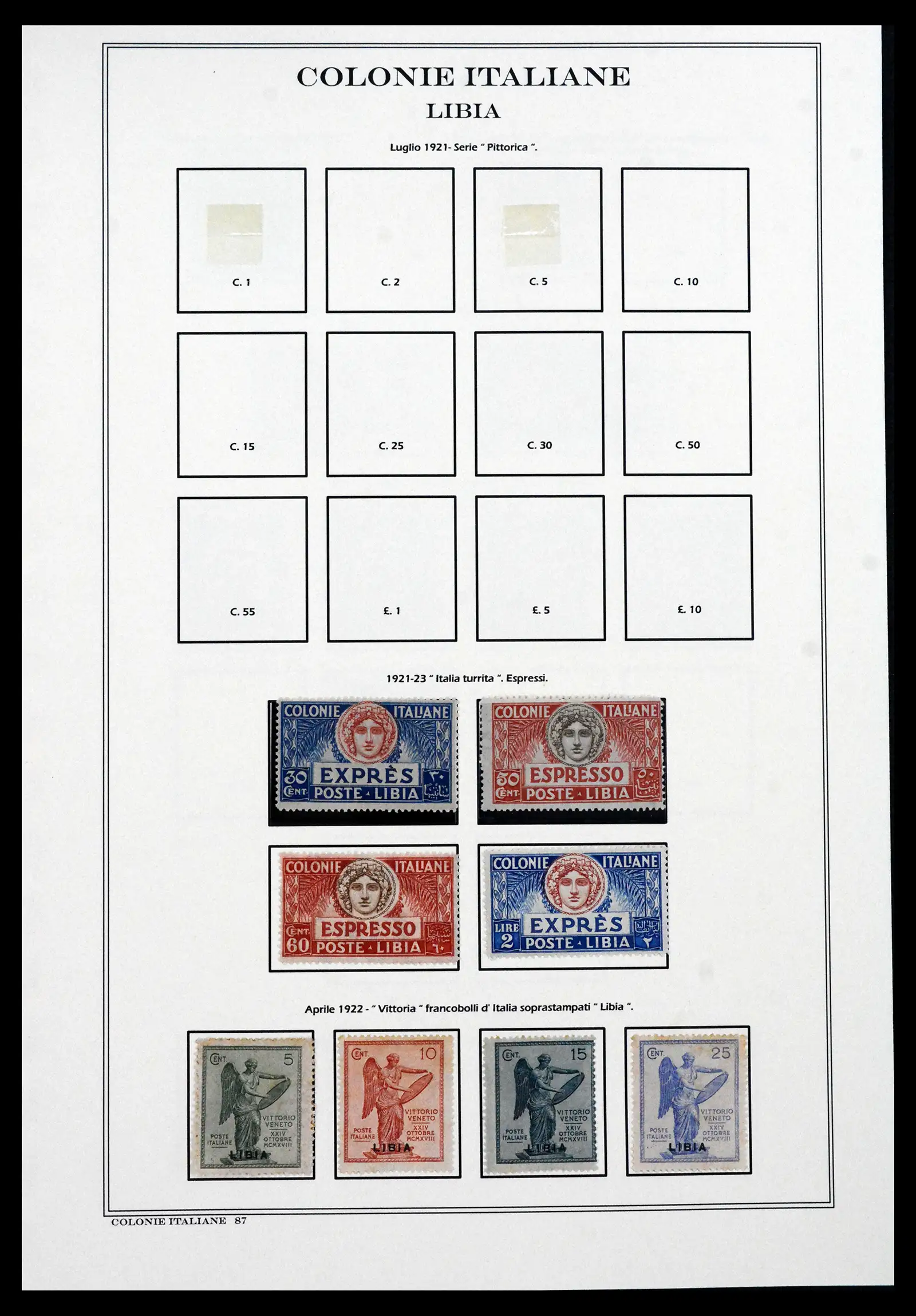 41659 0078 - Stamp collection 41659 Italian Colonies 1893-1943.