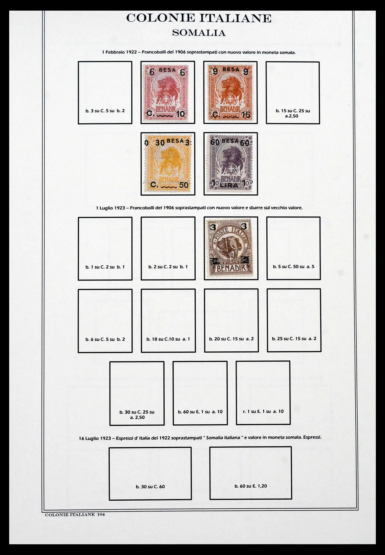 41659 0092 - Stamp collection 41659 Italian Colonies 1893-1943.