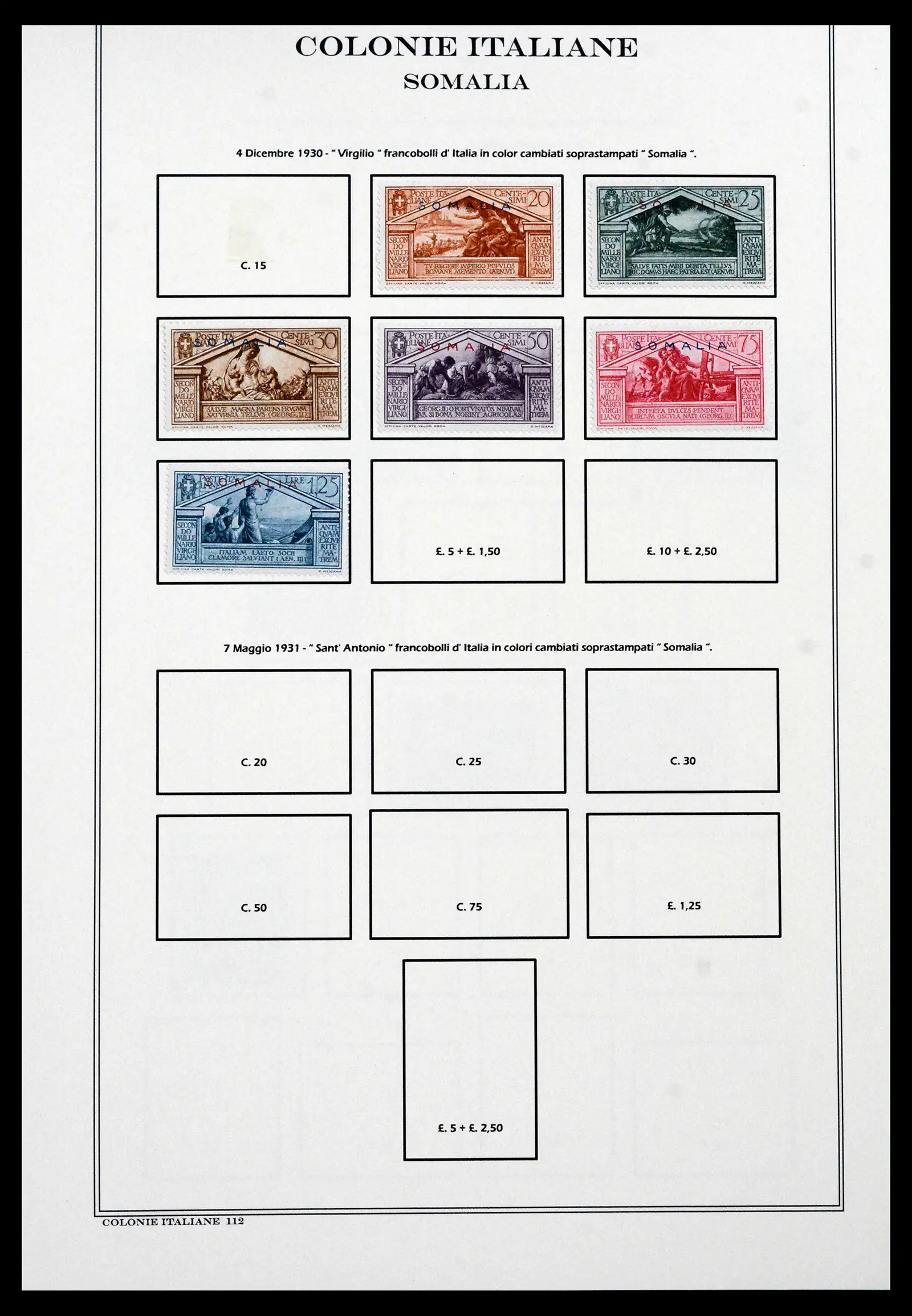 41659 0099 - Stamp collection 41659 Italian Colonies 1893-1943.